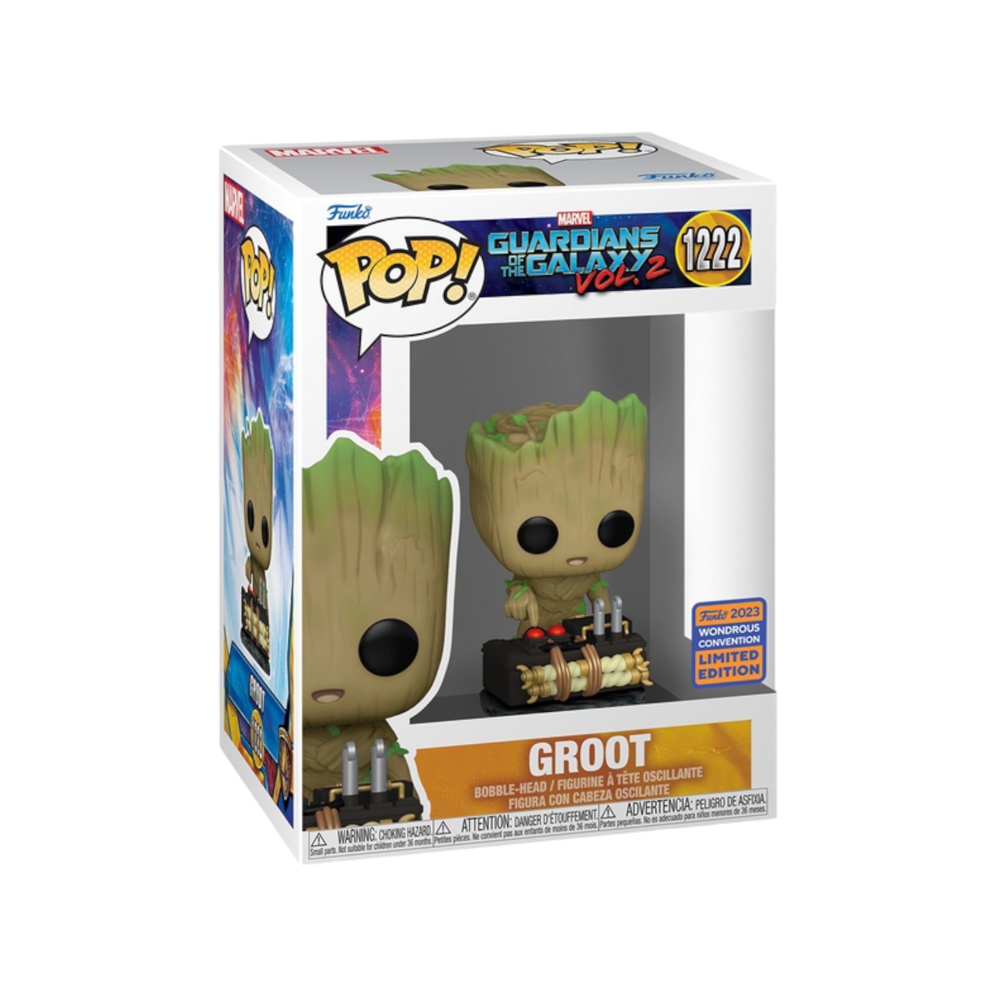 Groot #1222 Funko Pop! - Guardians of The Galaxy Vol.2 - WonderCon 2023  Shared Exclusive