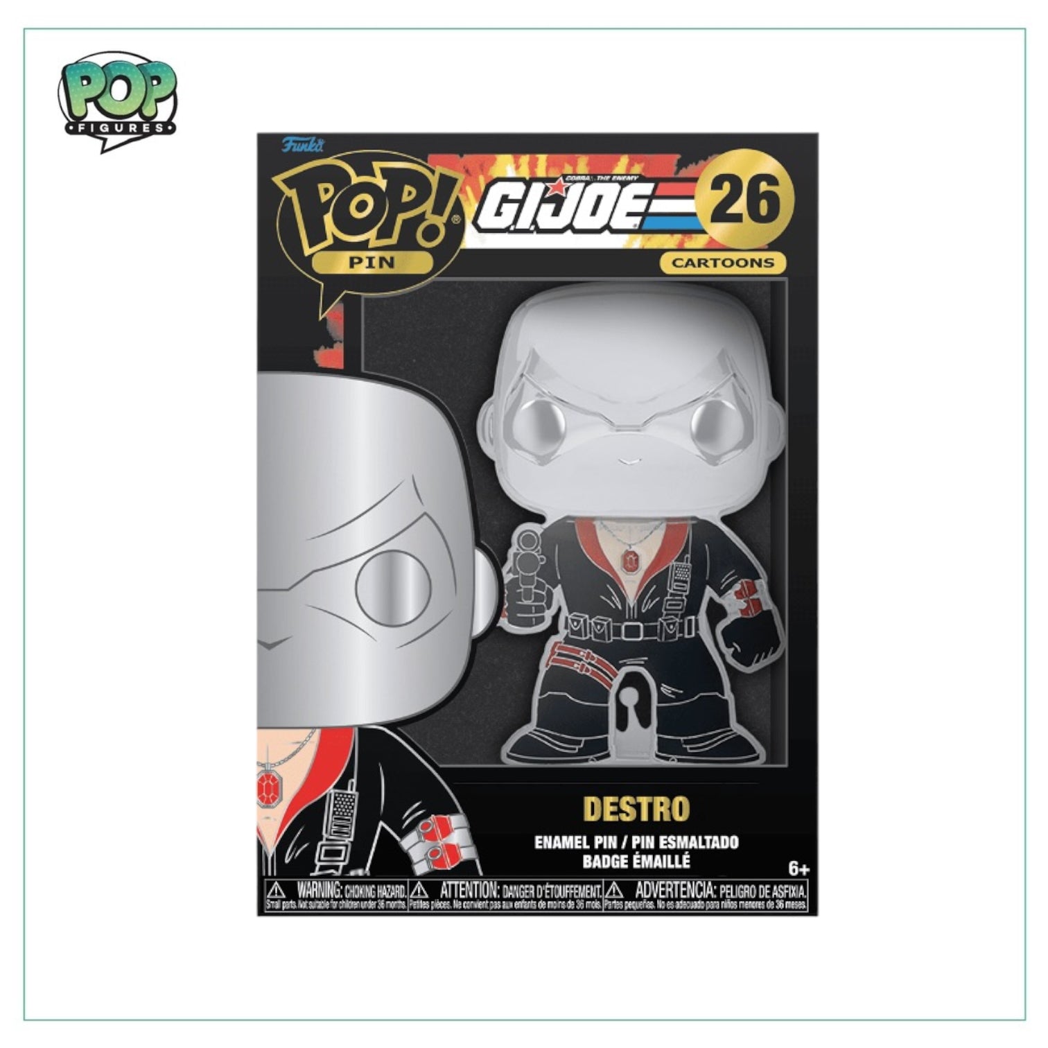 Destro #26 Funko Enamel Pop Pin - GI JOE