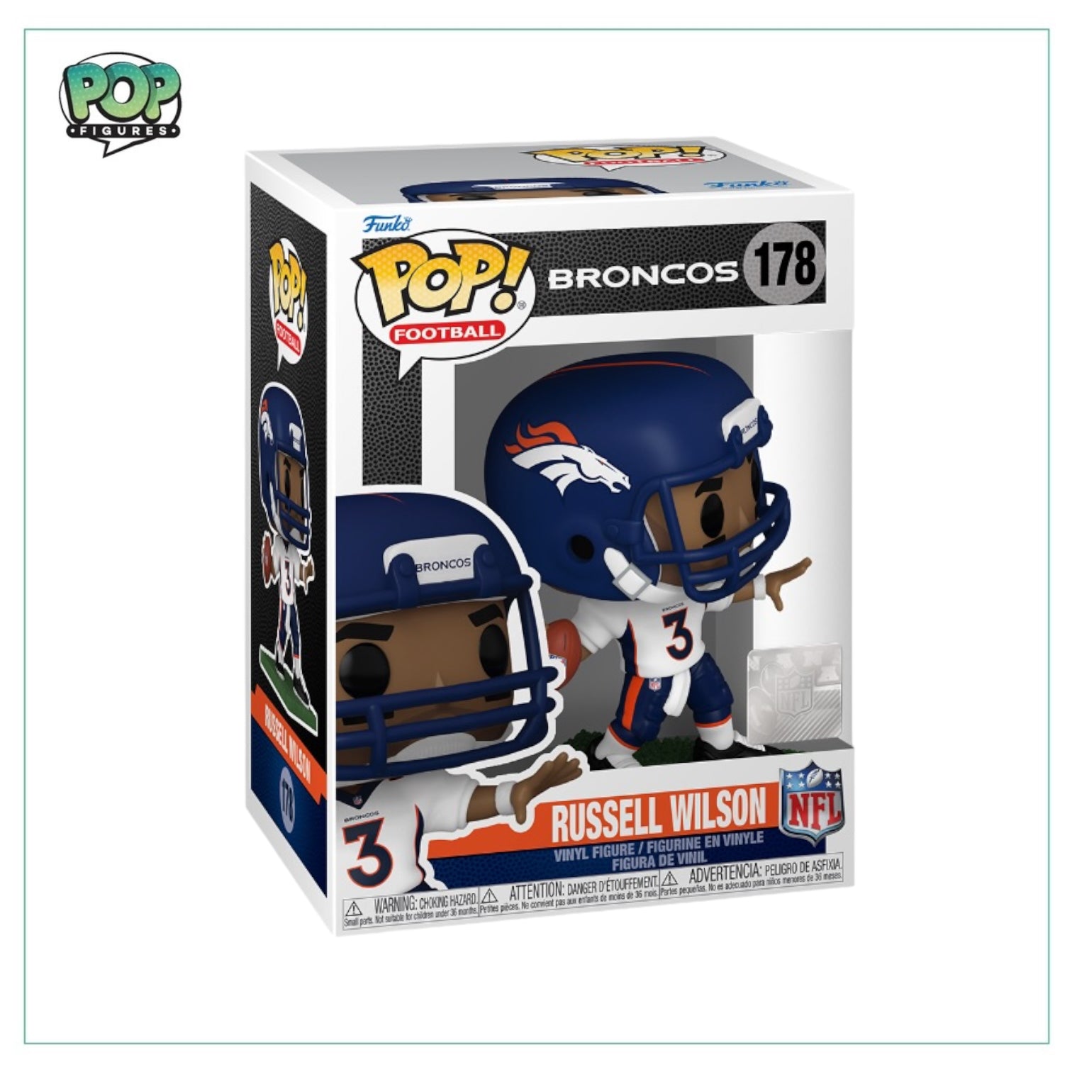 NFL Broncos Russell Wilson Funko Pop! Vinyl Figure #178