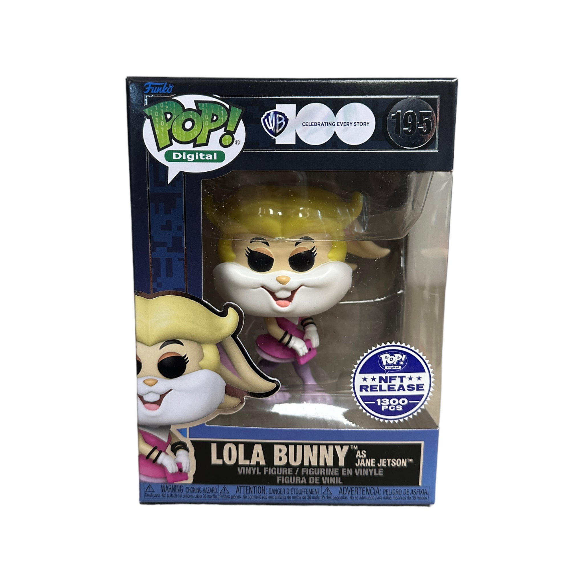 Lola Bunny as Jane Jetson #195 Funko Pop! - WB 100 - NFT Release Exclusive  LE1300 Pcs - Condition 9.5/10