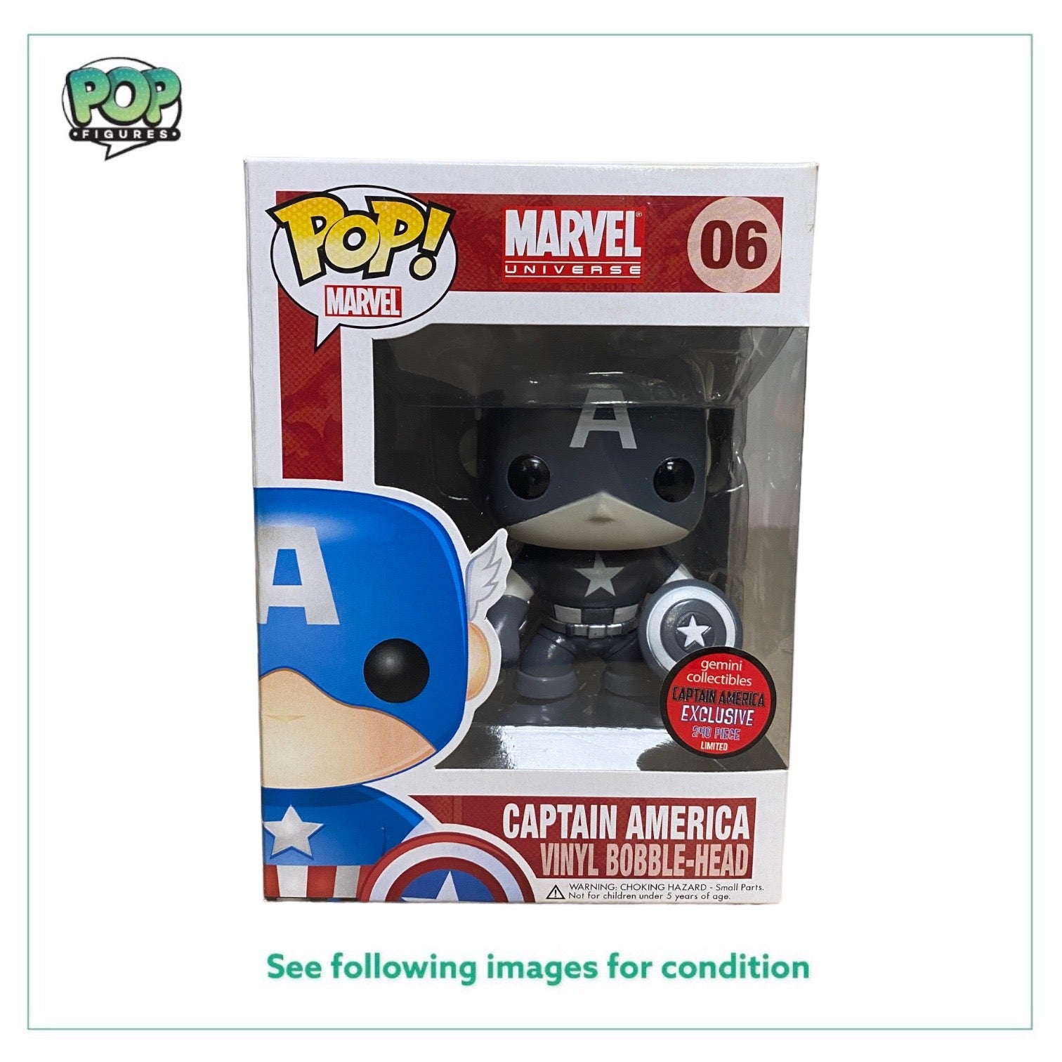 Captain america best sale funko pop 06