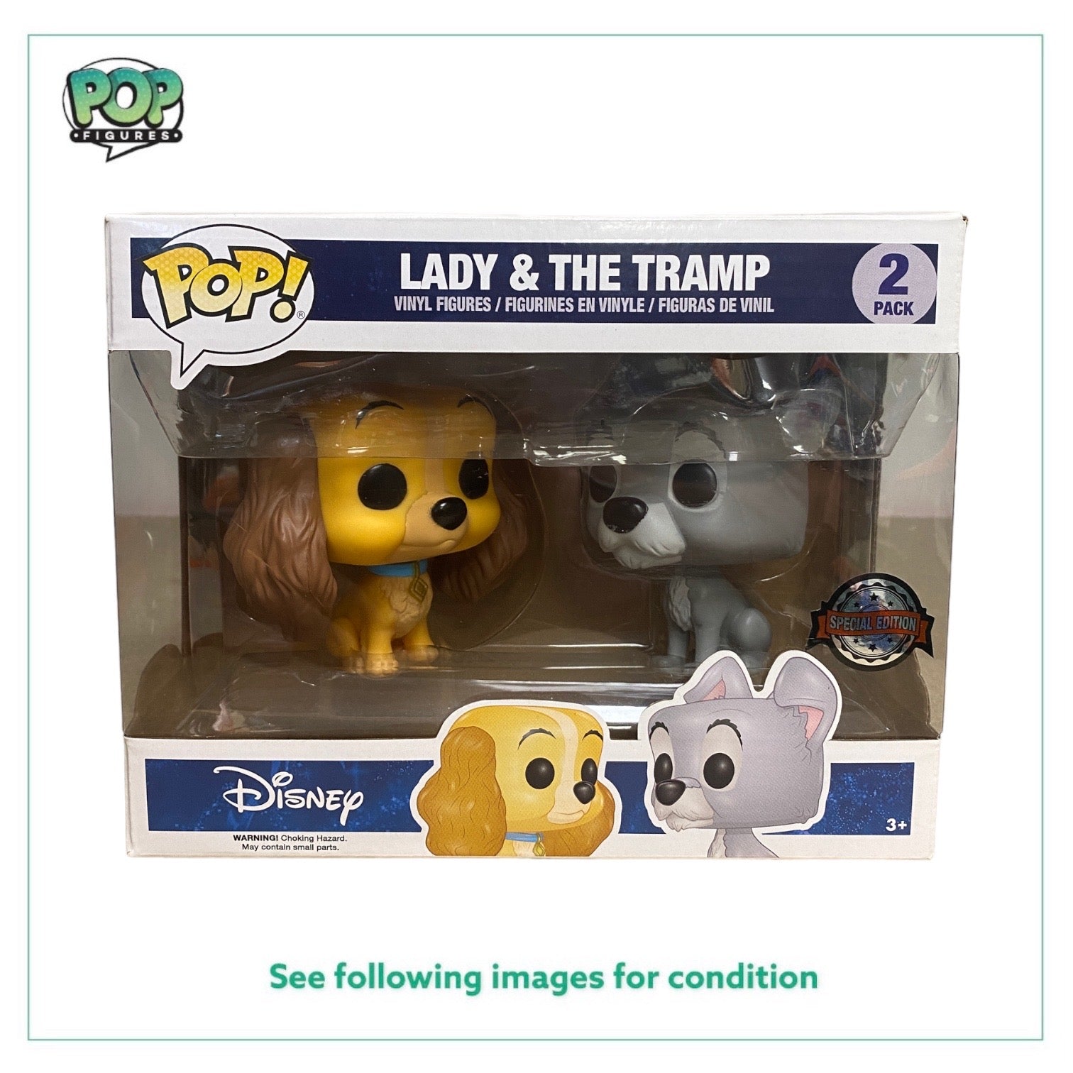 Lady and the tramp funko clearance pop