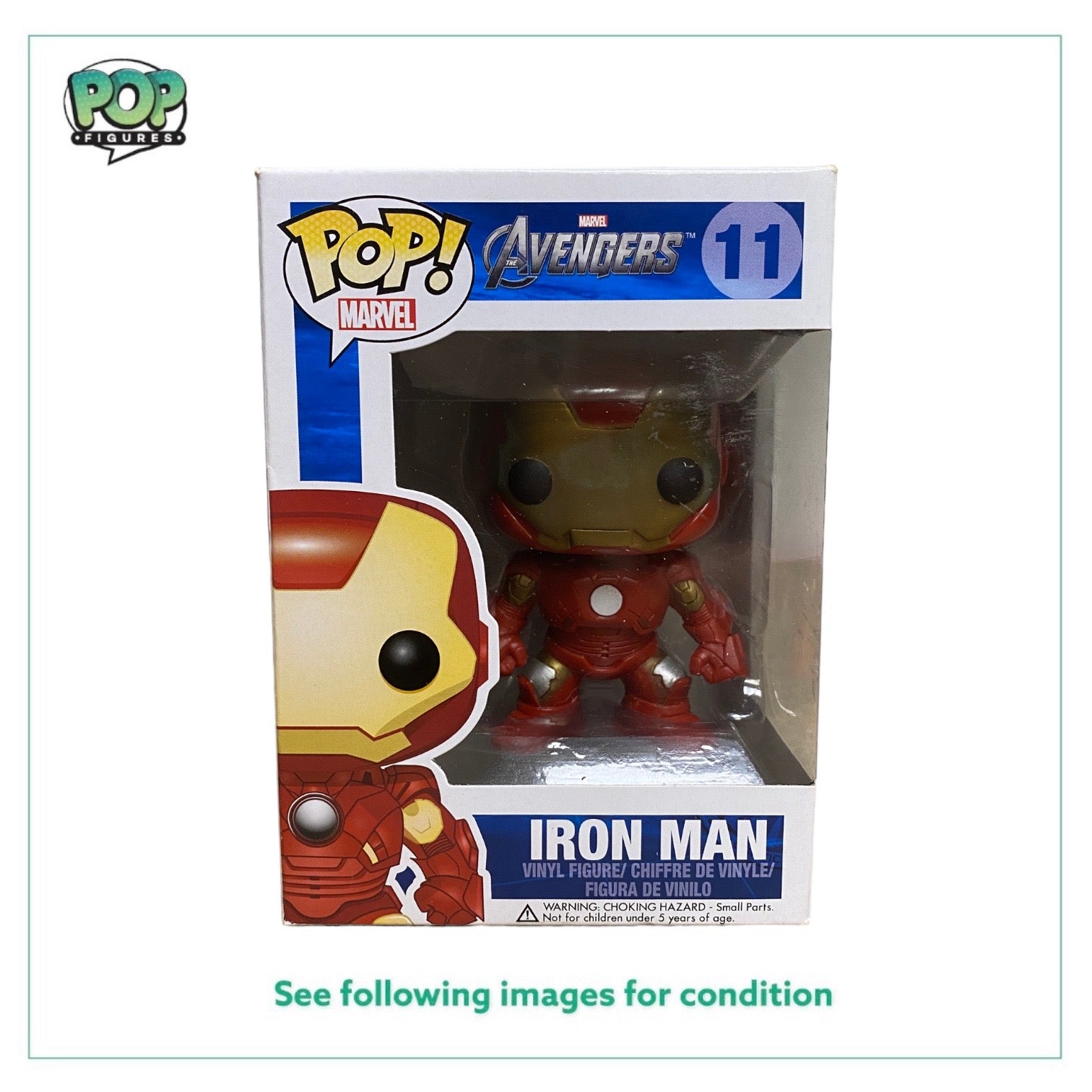 Funko POP Iron Man 11 - Marvel Avengers - GOOD Condition 830395024981