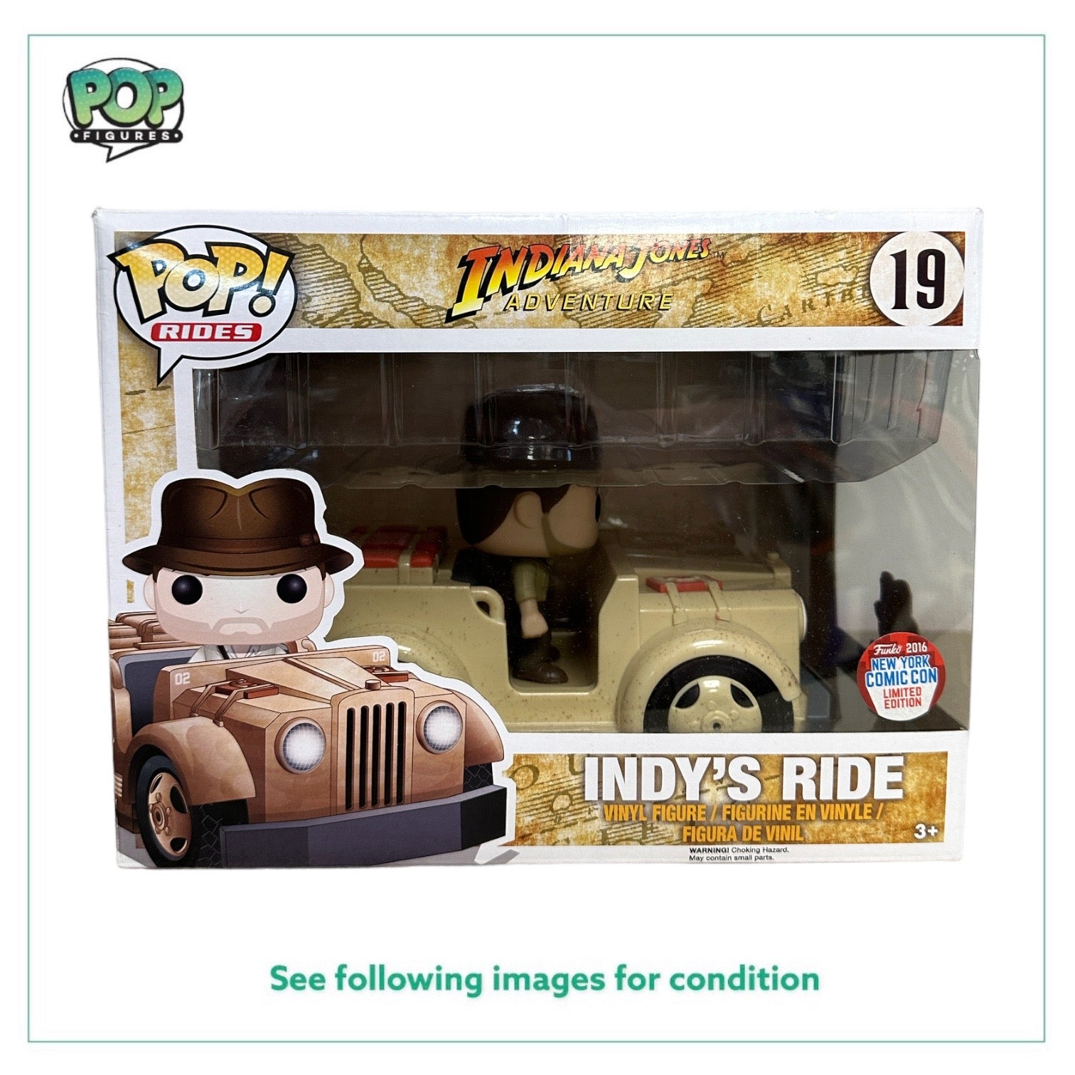 Indy's Ride #19 Funko Pop Rides! - Indiana Jones Adventure