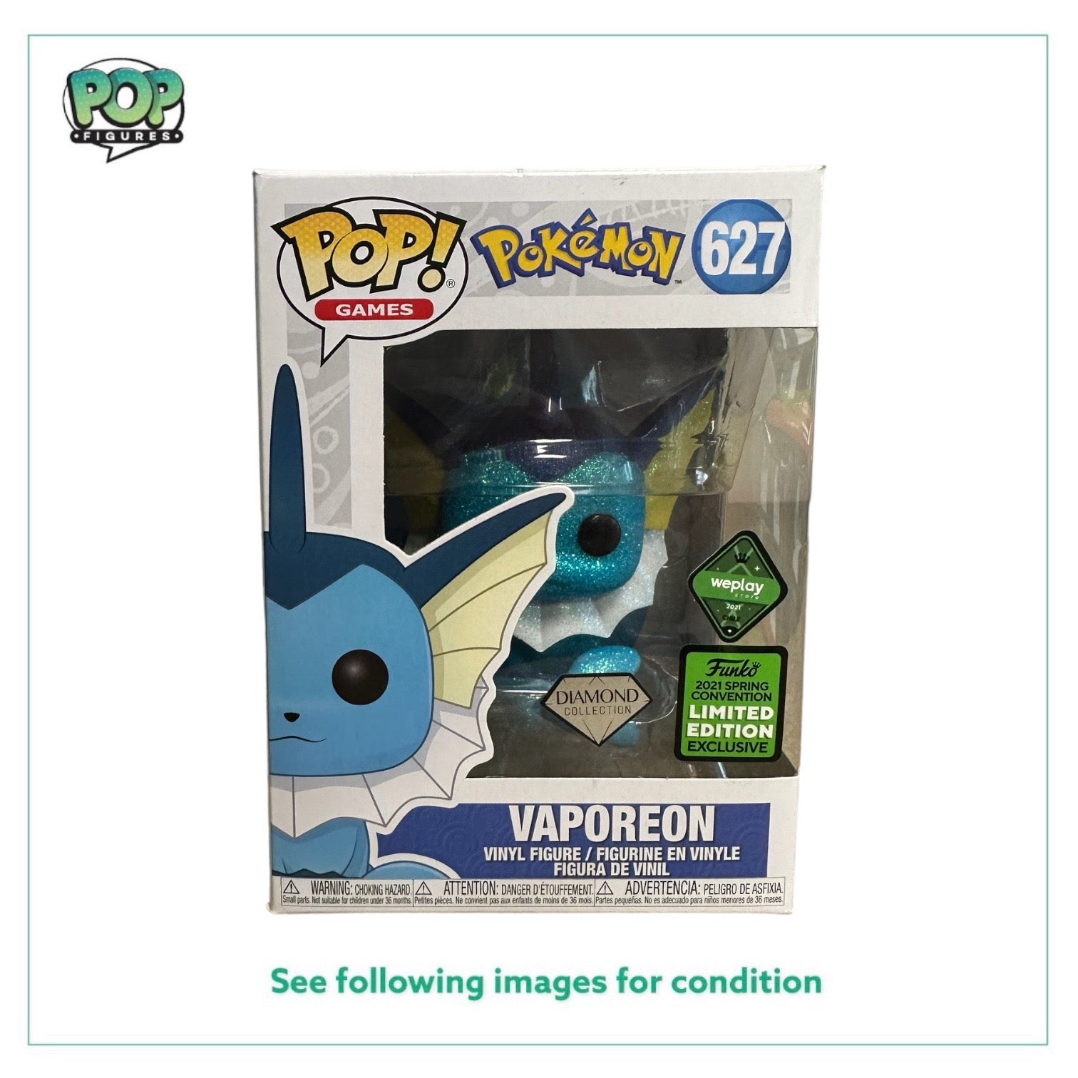 Good Funko Pop Vaporeon Diamond Collection