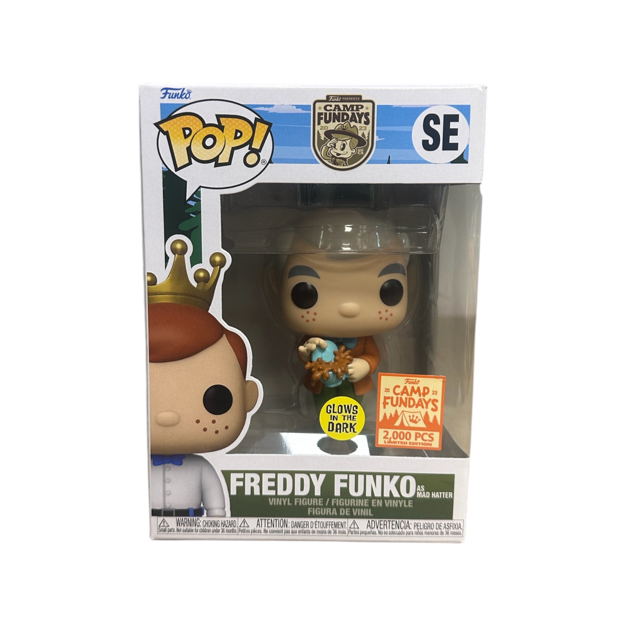 Freddy Funko As Mad Hatter GITD LE 2000 Funko POP! - Camp outlets Fundays 2023 Exclusive