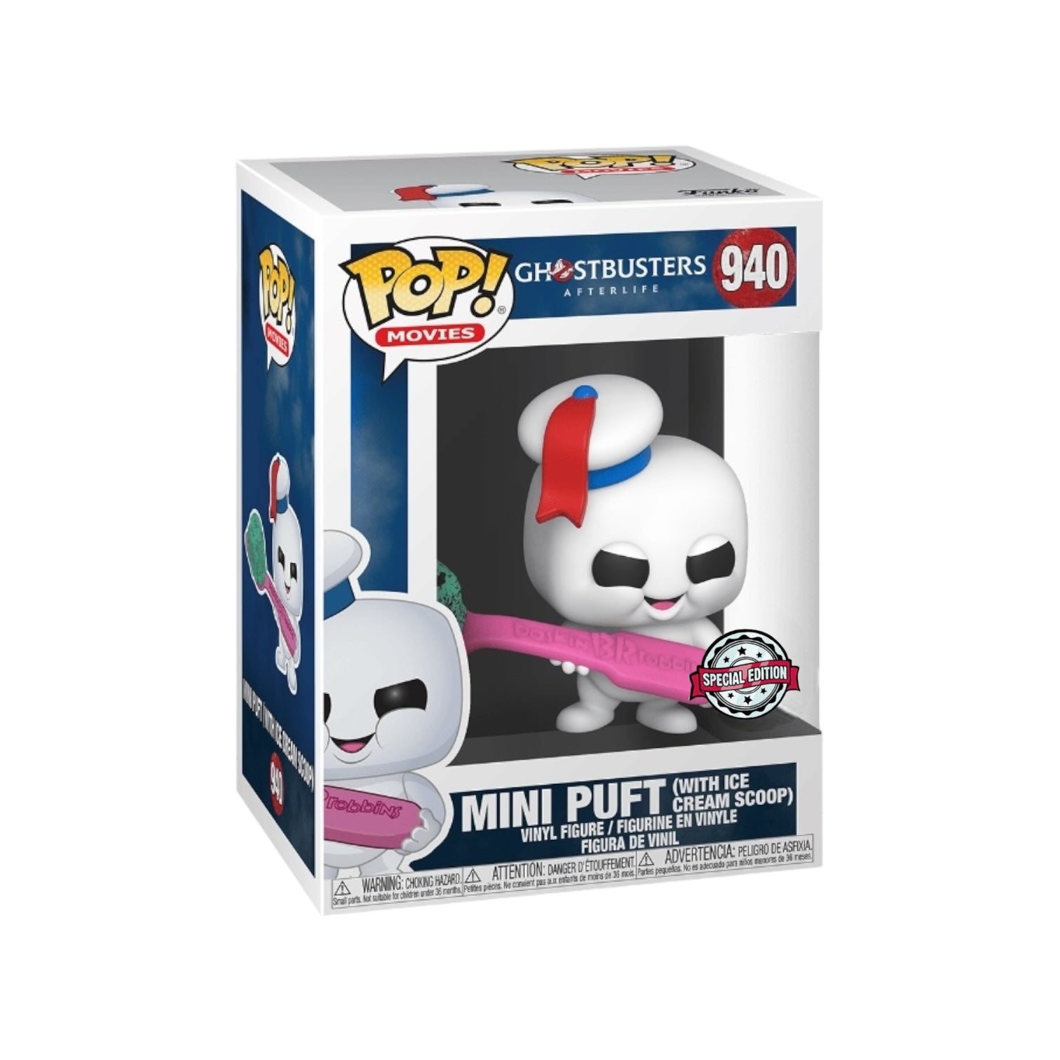 Mini Puft with ice cream scoop #940 Funko Pop! - Ghostbusters Afterlife -  Special Edition