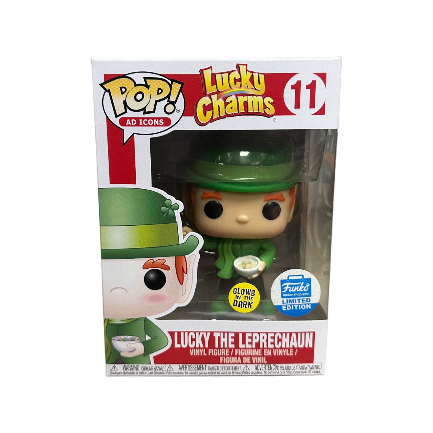 Funko Pop! Ad Icon Lucky the deals Leprechaun #11 GITD Funko Shop Exclusive