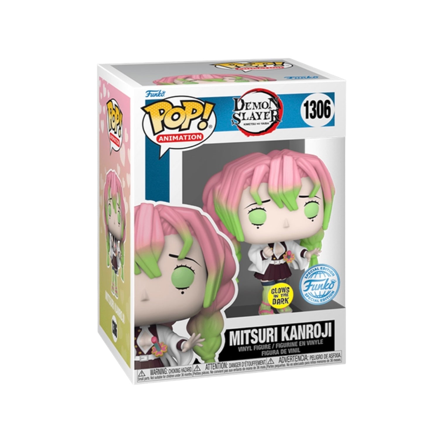 Mitsuri Kanroji 1306 Glows in the Dark Funko Pop Demon Slayer Special Edition