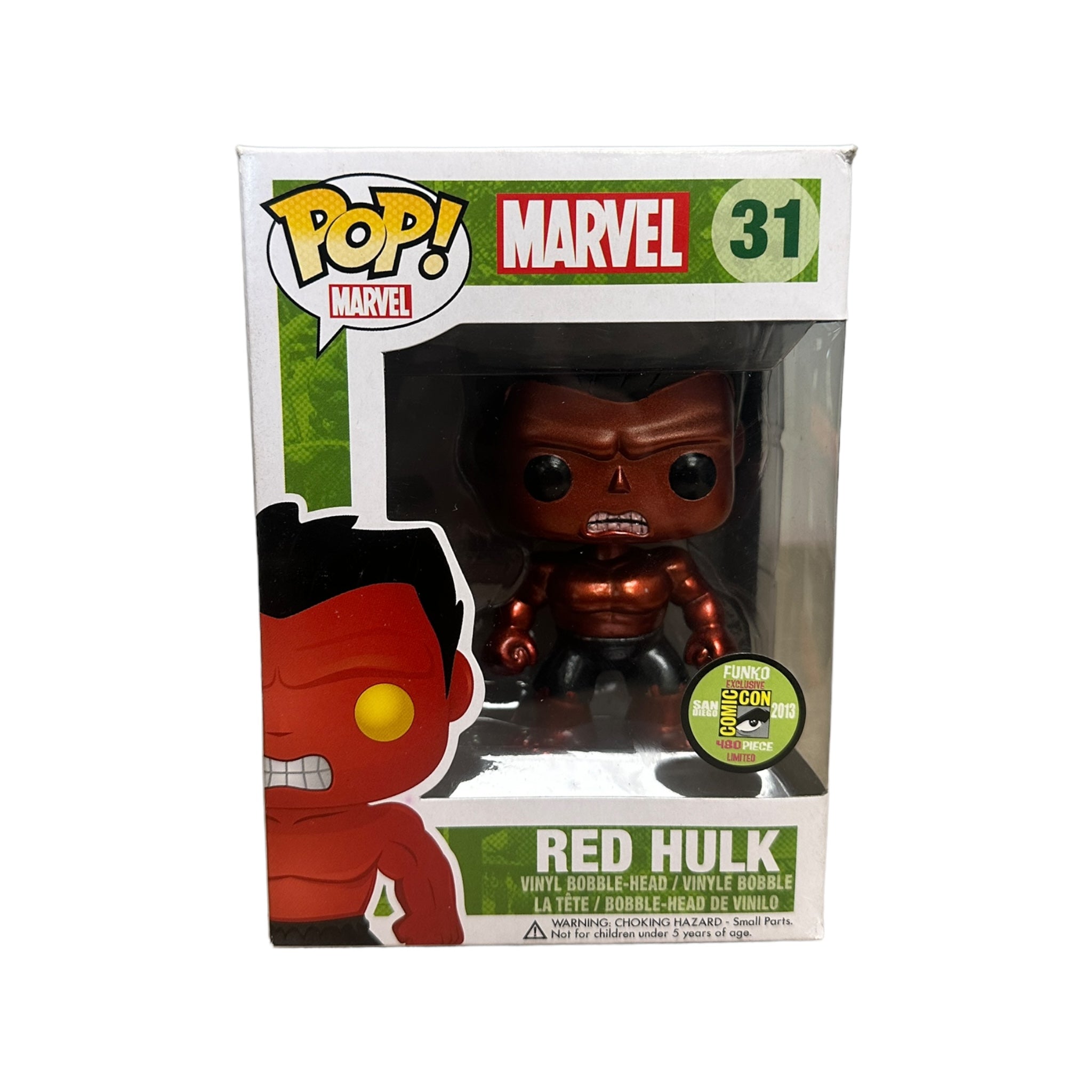 Metallic red hulk funko pop on sale