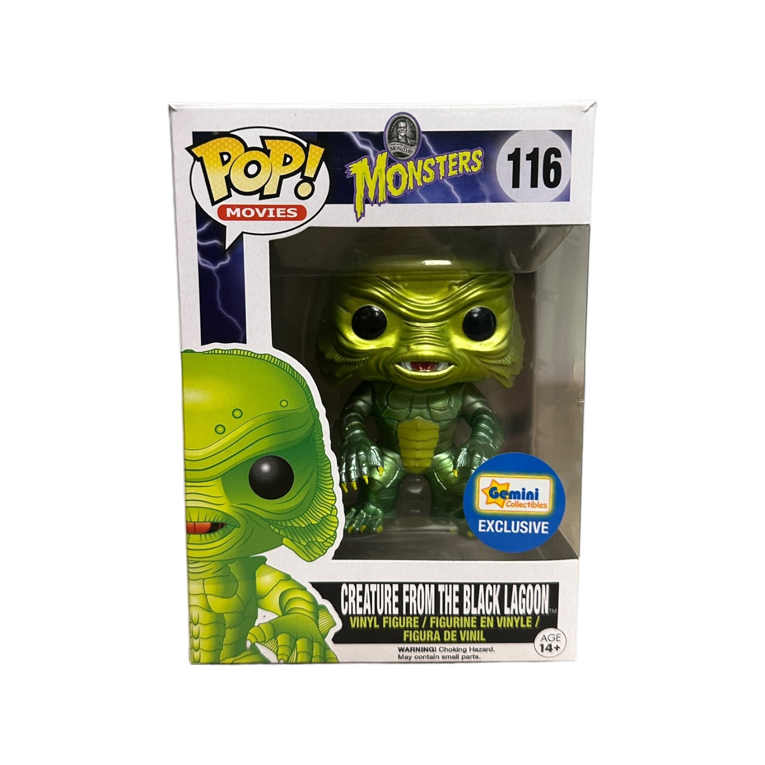 Creature From The Black Lagoon #116 (Metallic) Funko Pop! - Universal  Monsters - Gemini Collectibles Exclusive - Condition 7/10