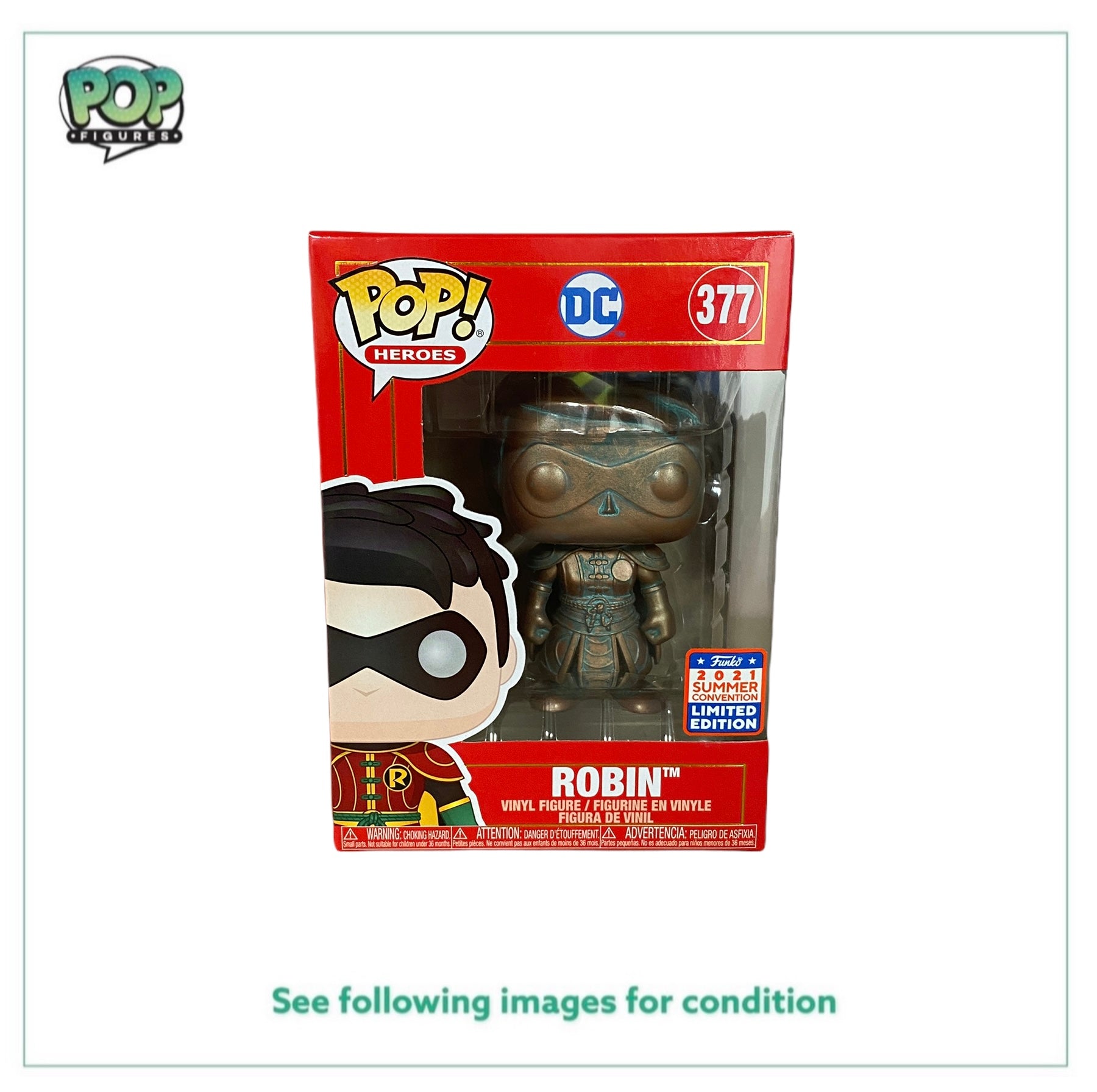 Robin #377 (Patina) Funko Pop! - DC Imperial Palace - Chinajoy Expo Ex