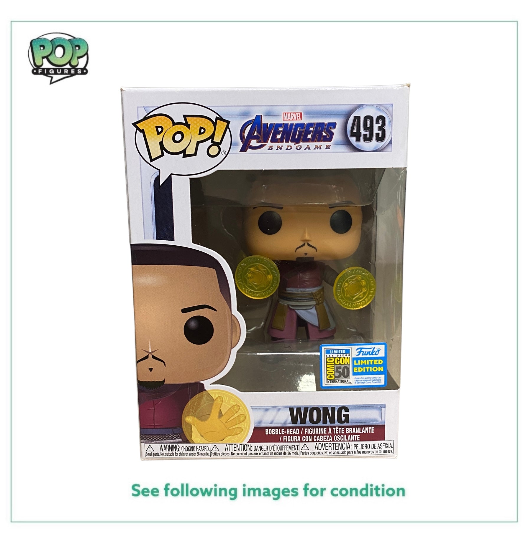 Wong #493 Funko Pop! - Avengers Endgame - SDCC 2019 Official Conventio