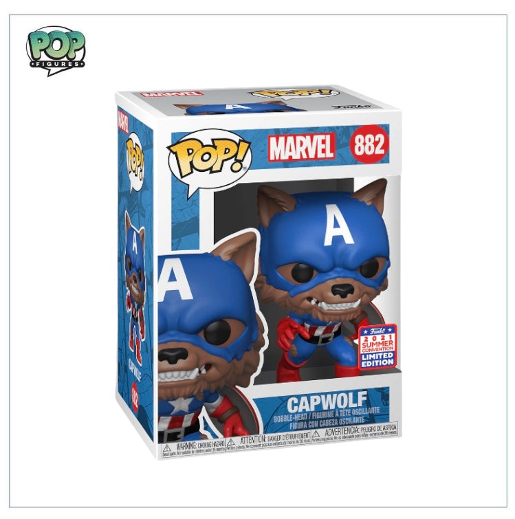 Capwolf #882 Funko Pop! Marvel - 2021 Virtual Funkon (Shared Sticker)