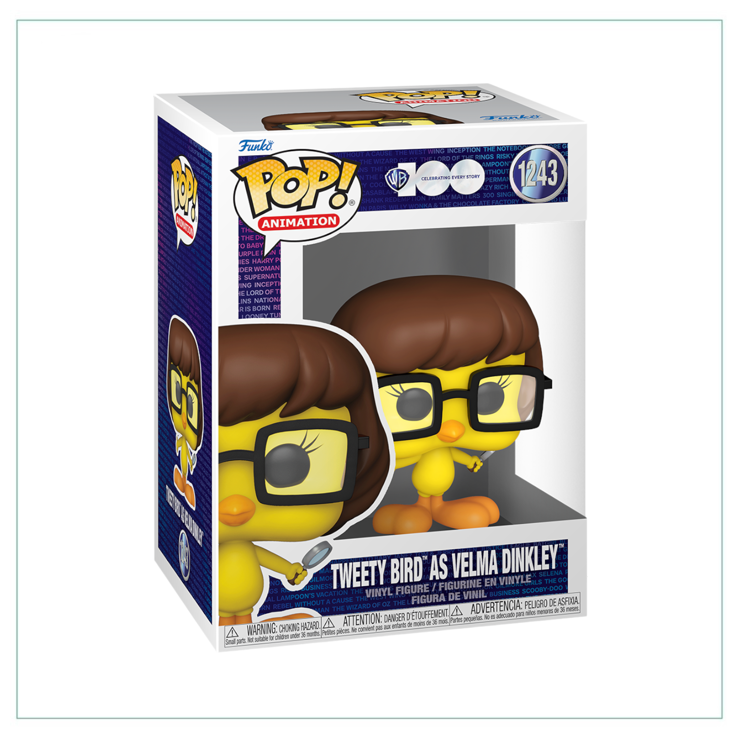 Tweety Bird as Velma Dinkley #1243 Funko Pop! Looney Tunes X Scooby Do