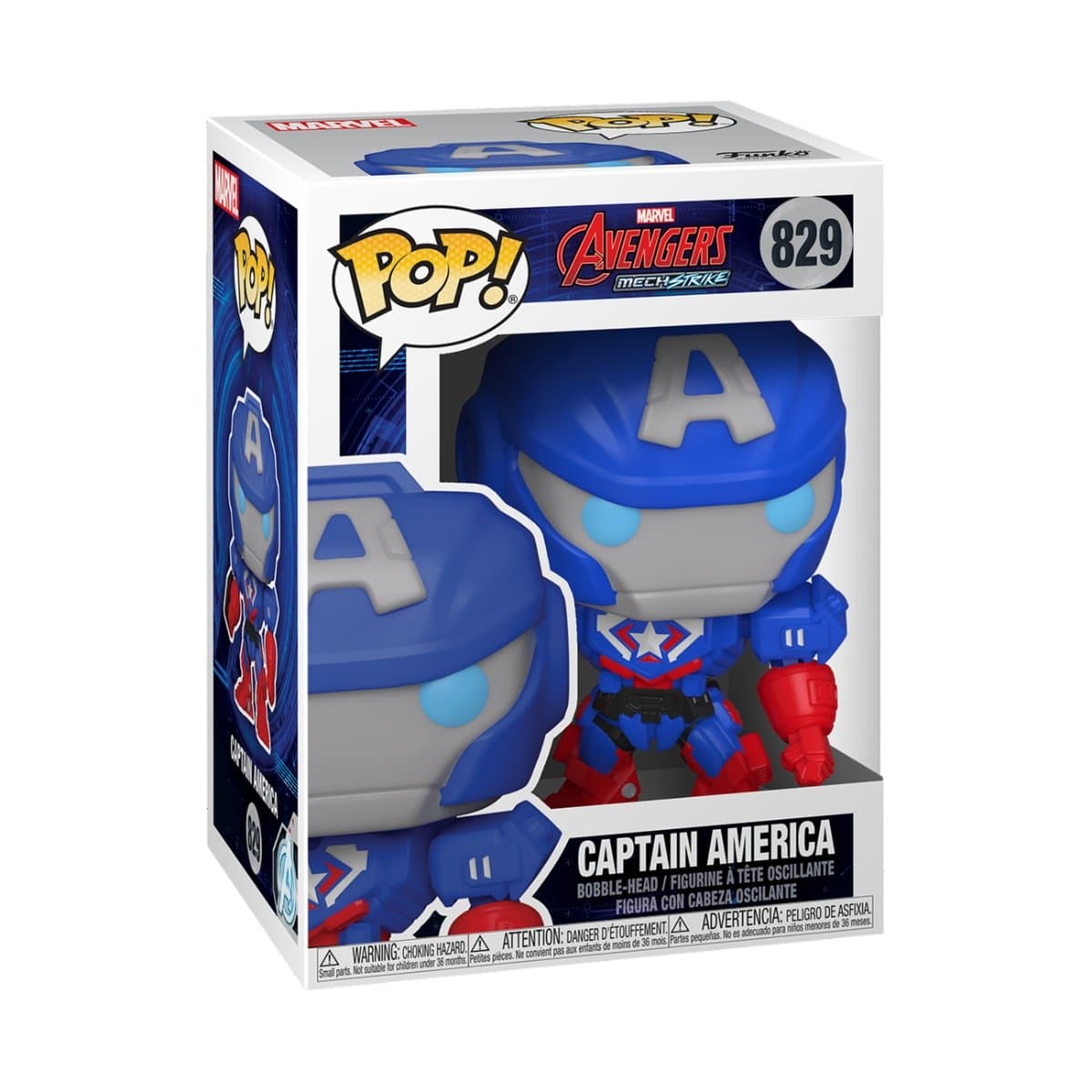 Funko Pop! Marvel Captain America The Winter Soldier Captain America  Bobble-Head Figure #41 - US