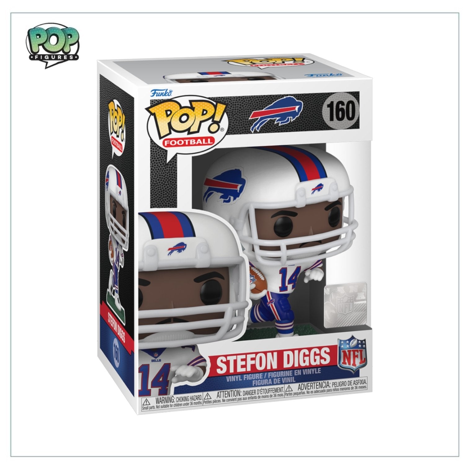 Funko NFL Buffalo Bills POP Football Stefon Diggs Vinyl Figure 160 Home  Uniform - ToyWiz