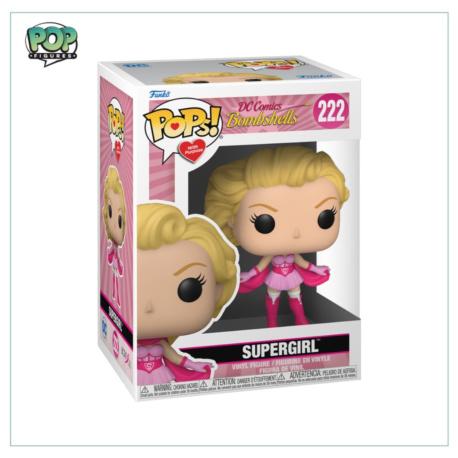 Supergirl #222 Funko Pop! Breast Cancer Awareness: DC Bombshells