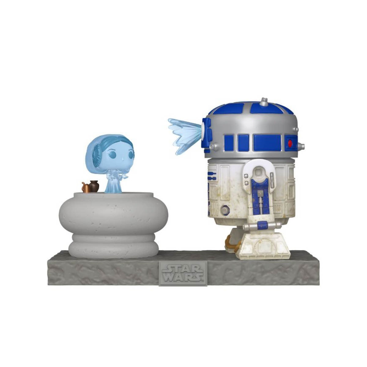 R2-D2 and Princess Leia Hologram Funko Pop Deluxe - Star Wars - PREORDER