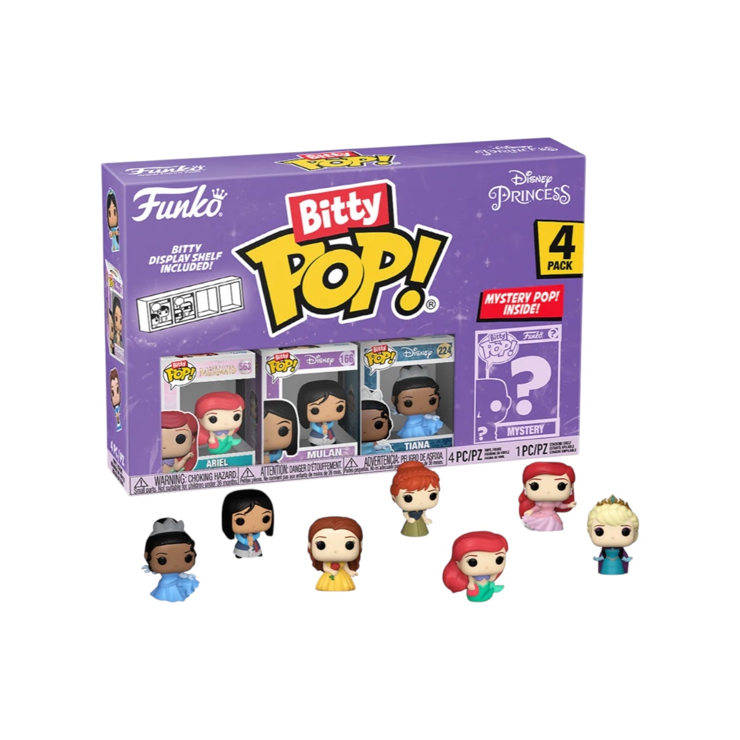 Ariel 4 Pack Bitty Funko POP! - Disney Princesses - Chance Of Chase