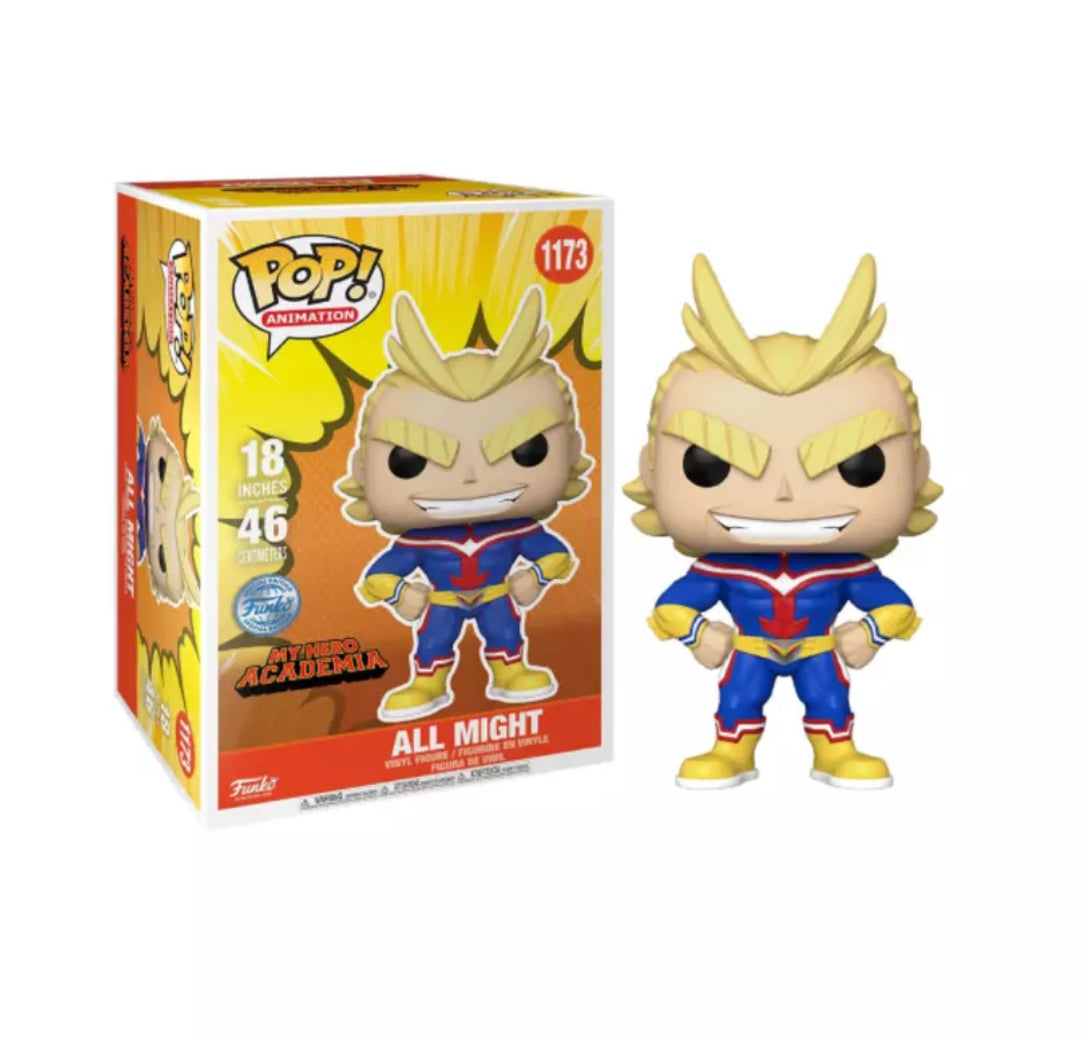 UNSEALED: All Might #1173 18" Funko Pop! - My Hero Academia - Funko Exclusive