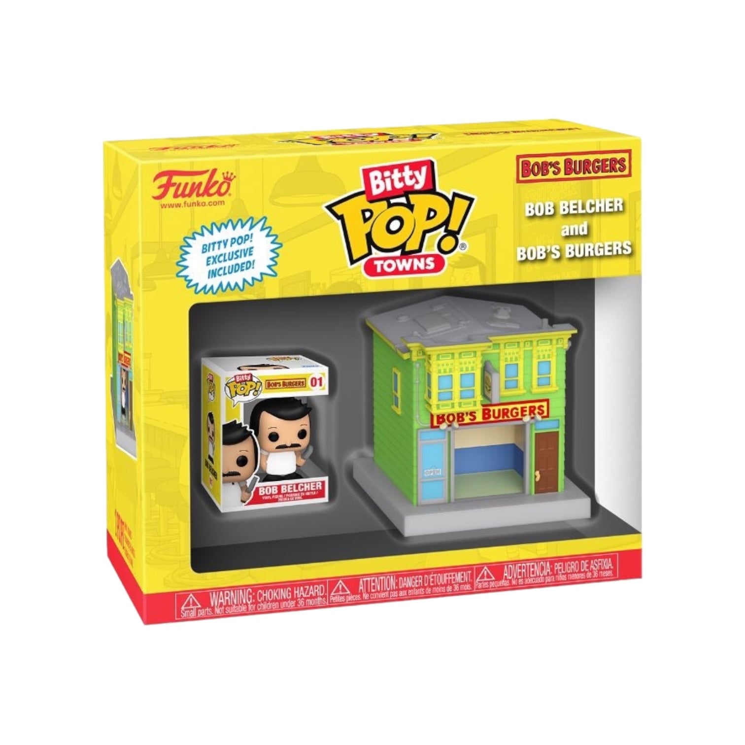 Bob Belcher and Bob's Burgers Funko Bitty Pop Town - Bob's Burgers