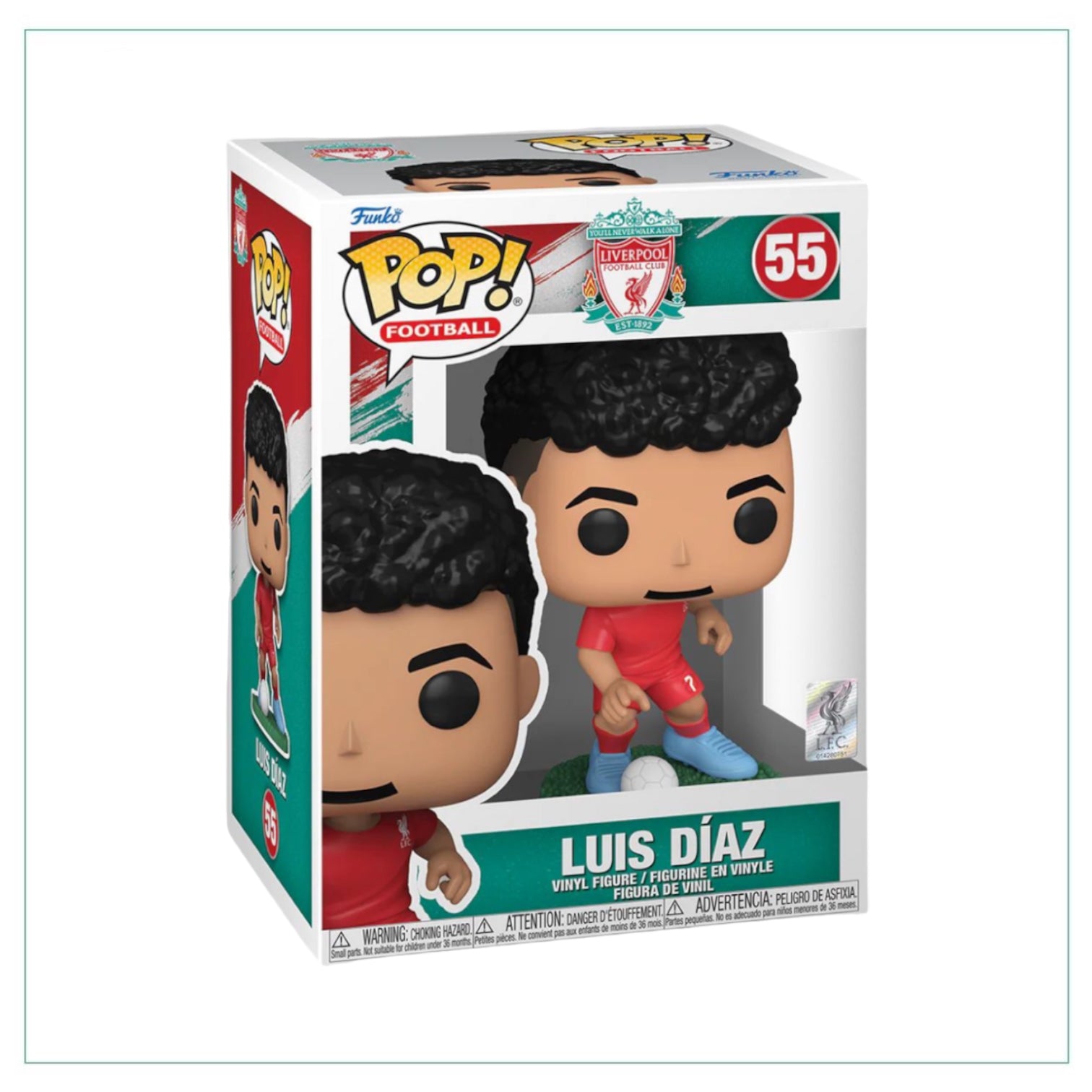 Luis Díaz #55 Funko Pop! Liverpool FC - PREORDER