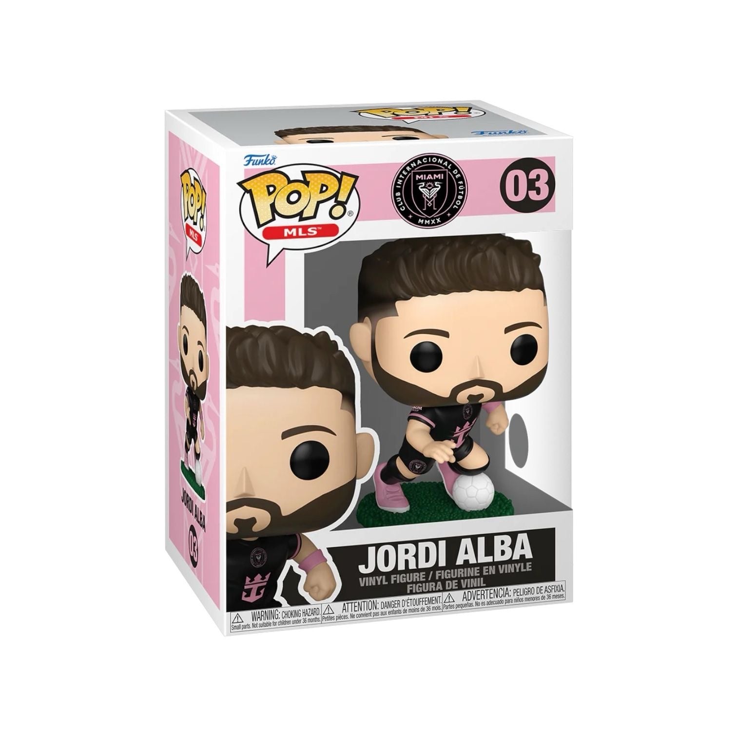 Jordi Alba #03 Funko Pop - Club Internacional De Futbol : Inter Miami - PREORDER