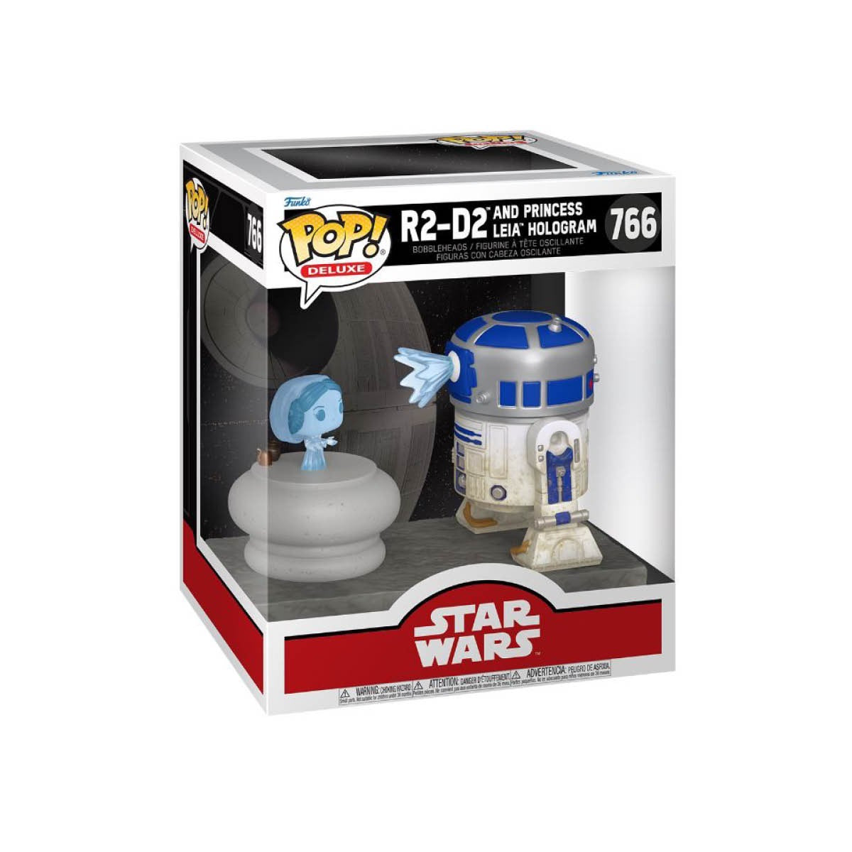 R2-D2 and Princess Leia Hologram Funko Pop Deluxe - Star Wars - PREORDER