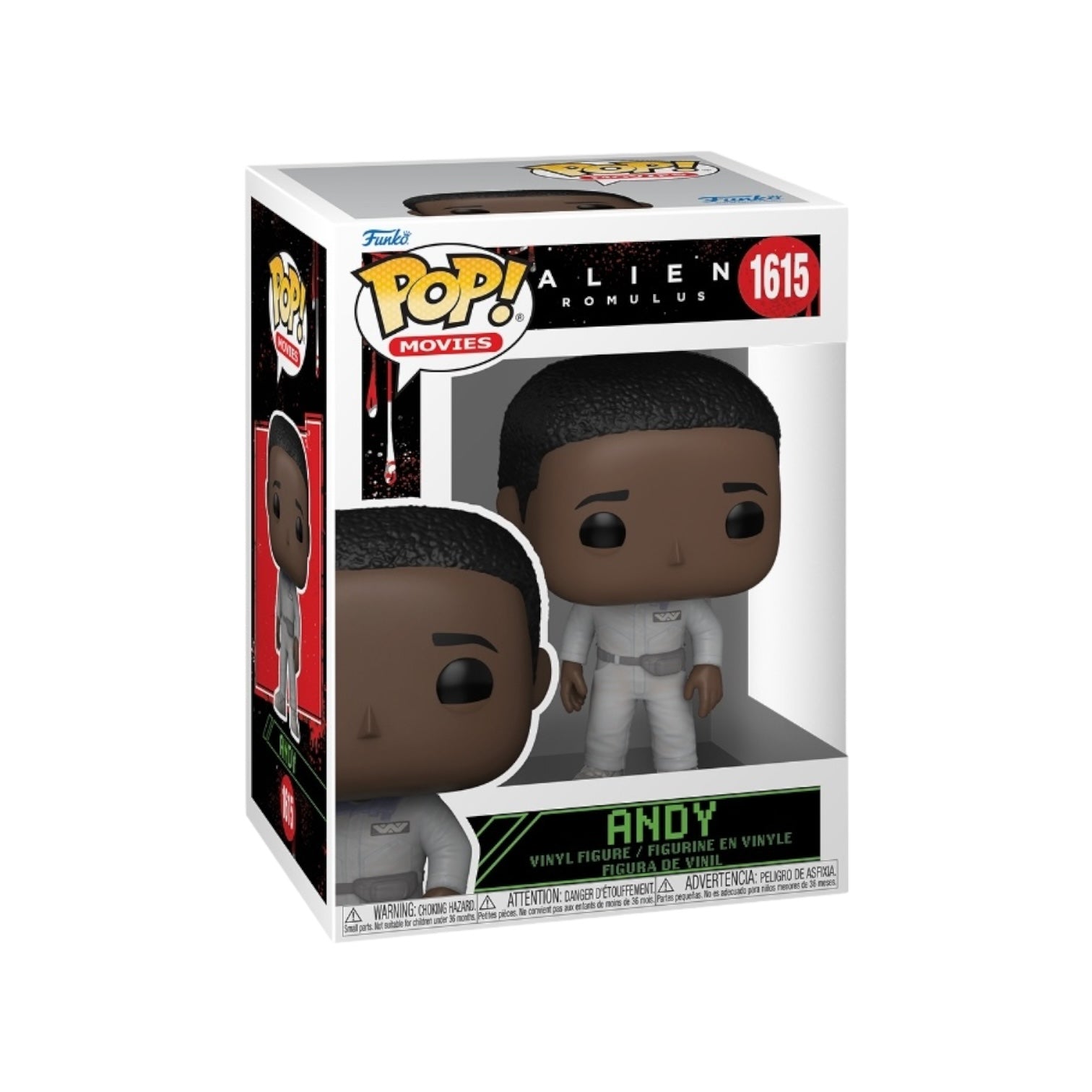 Andy #1615 Funko Pop! showcases Alien Romulus, a colorful and detailed collectible figure for fans.