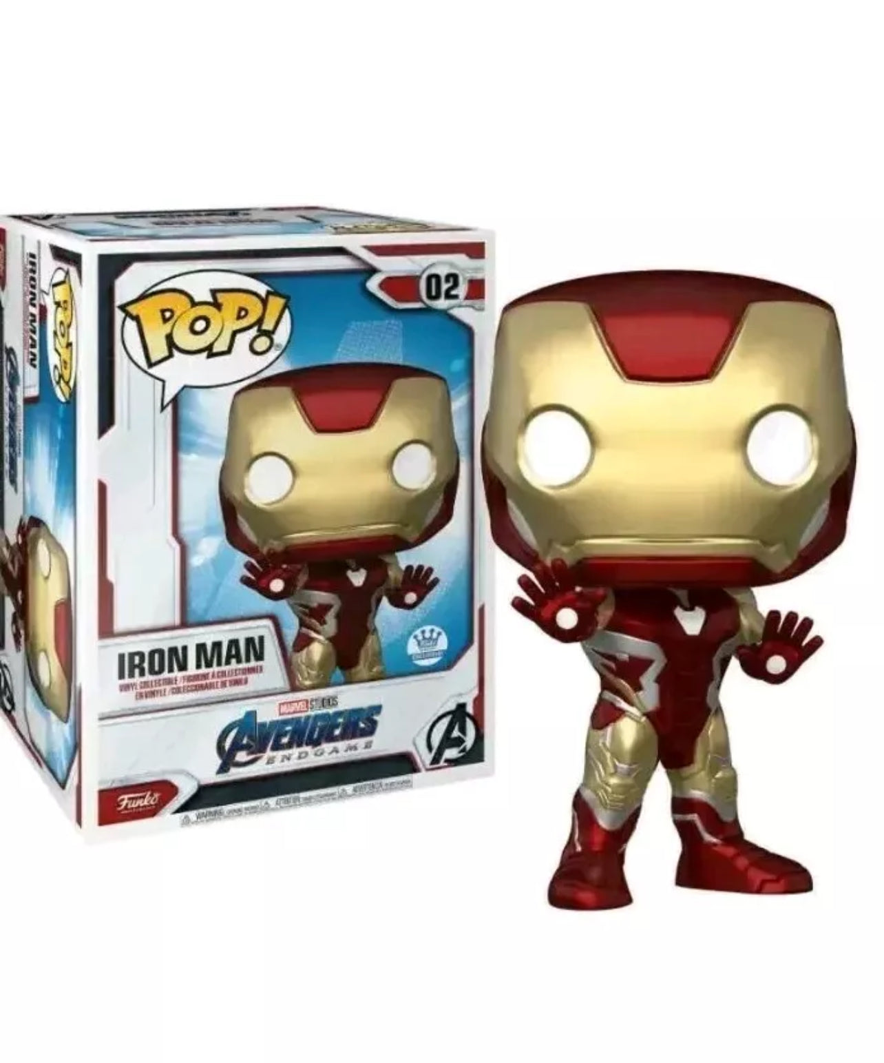 UNSEALED: Iron Man #02 18’’ Funko Pop! - Marvel - Endgame - Funko Excl