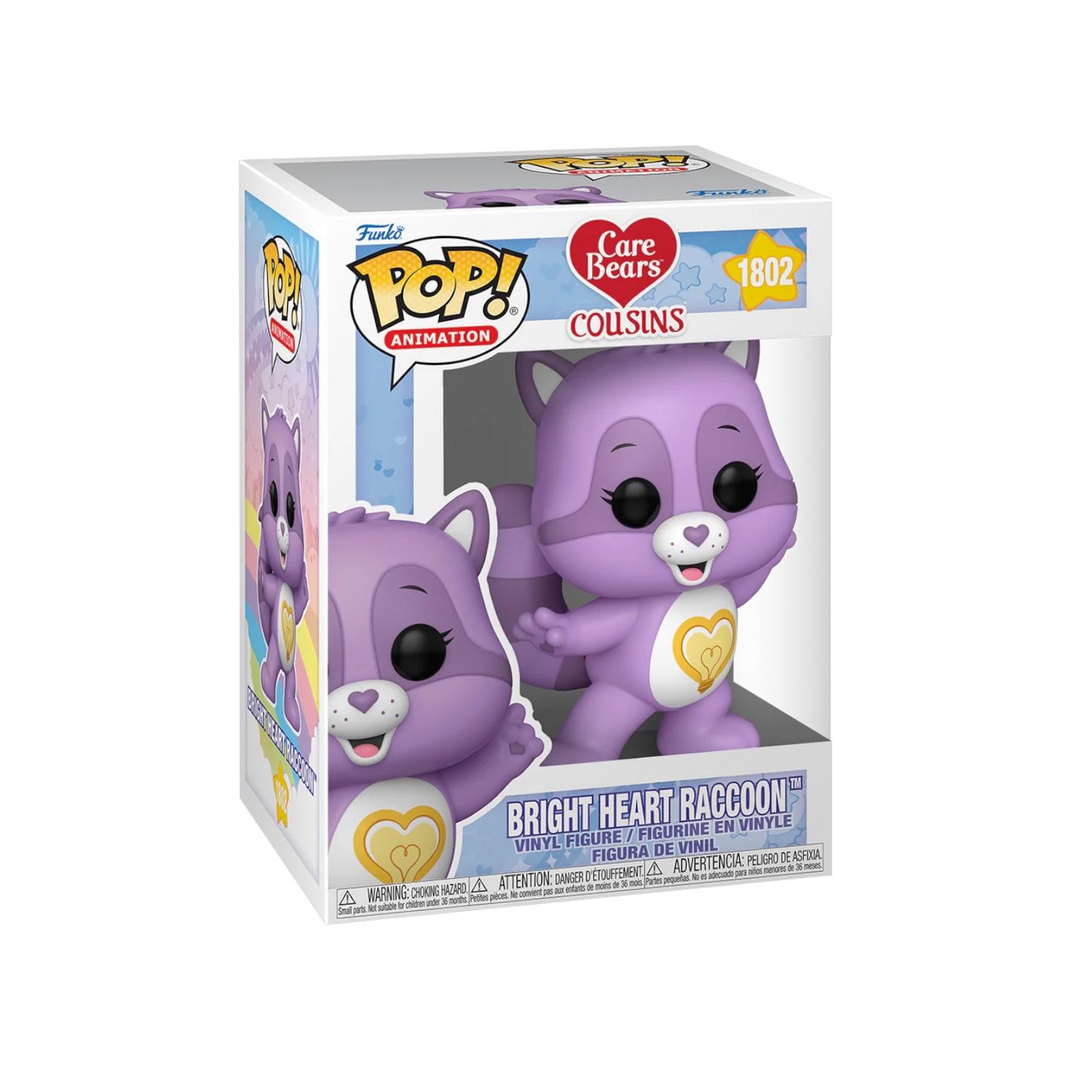 this Cute lilac Raccoon with a yellow light bulb love heart on chest 