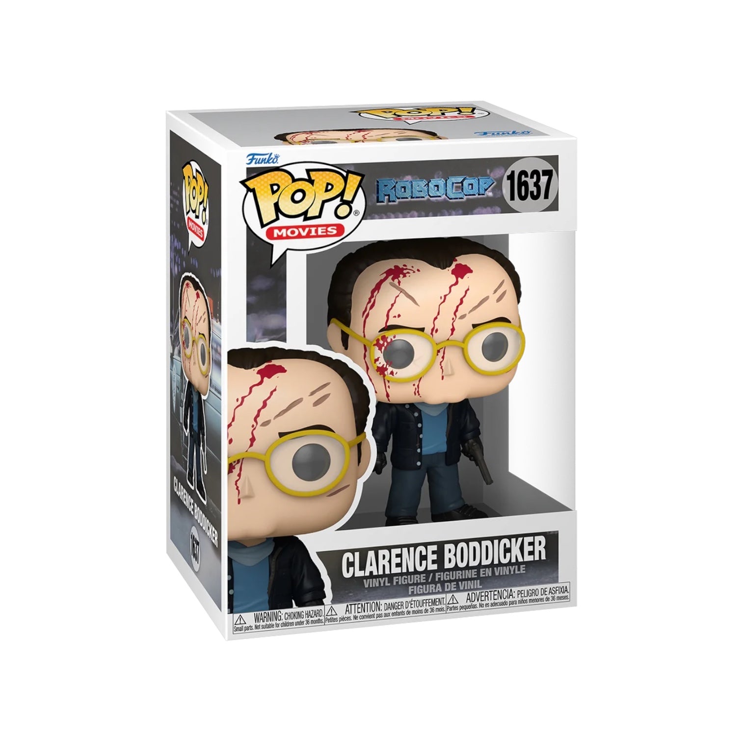 Clarence Boddicker Funko Pop! figure from Robocop, capturing the character's essence with intricate design and vivid colors.