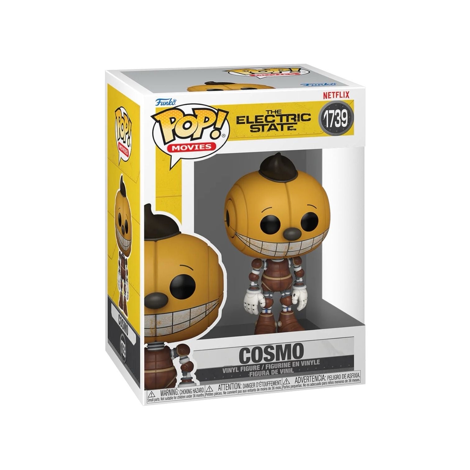 Cosmo brown body and big yellow ball shaped head