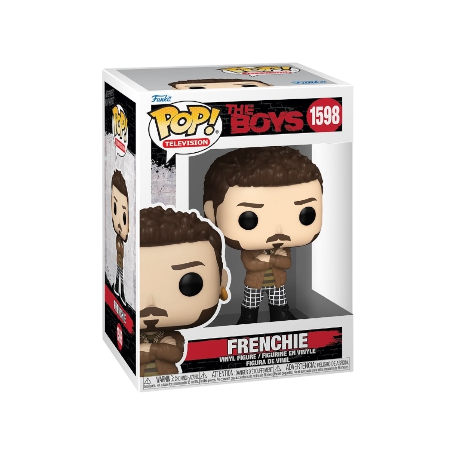 Funko Pop! figure of Frenchie #1598 from The Boys, showcasing his unique design and vibrant colors in a collectible format.