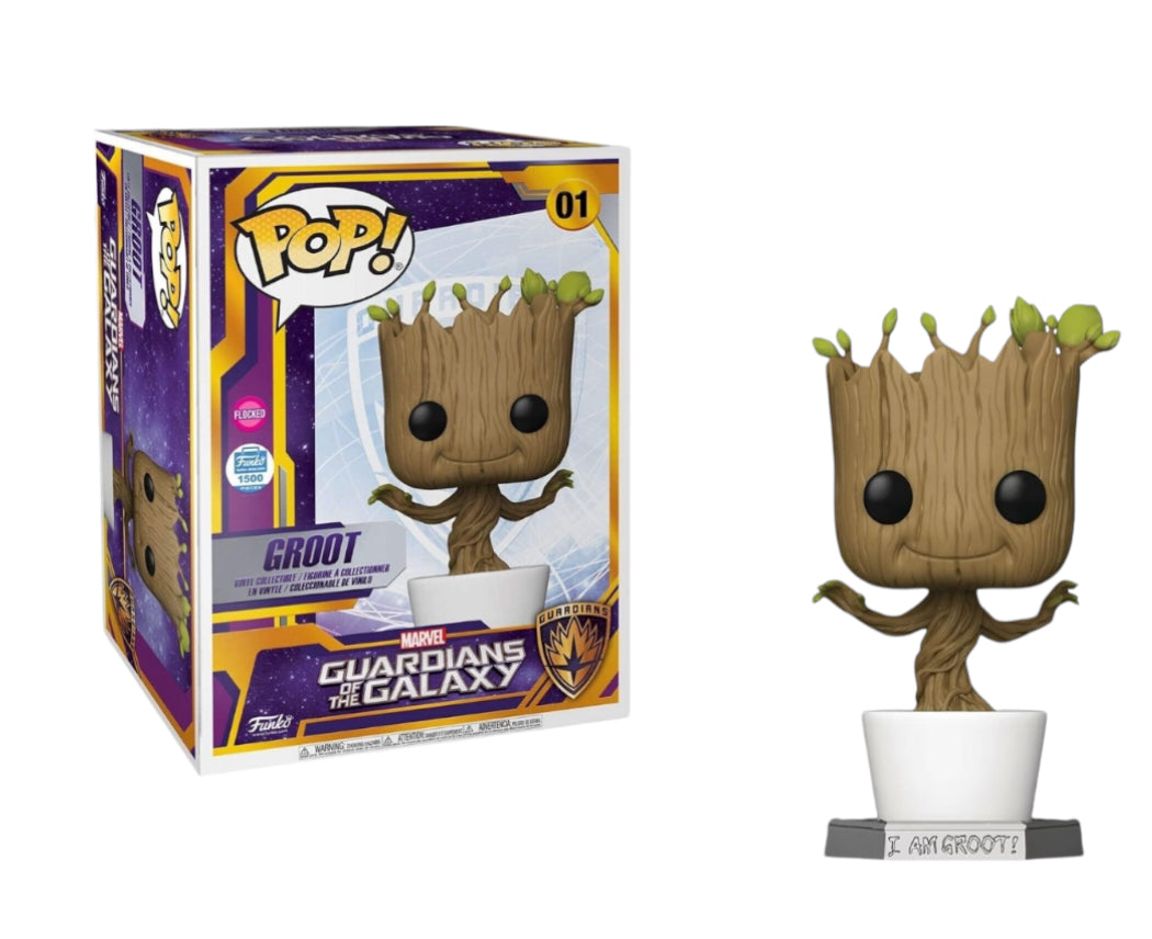 UNSEALED: Flocked Groot #01 18’’ Funko Pop! - Marvel - Guardians Of The Galaxy!