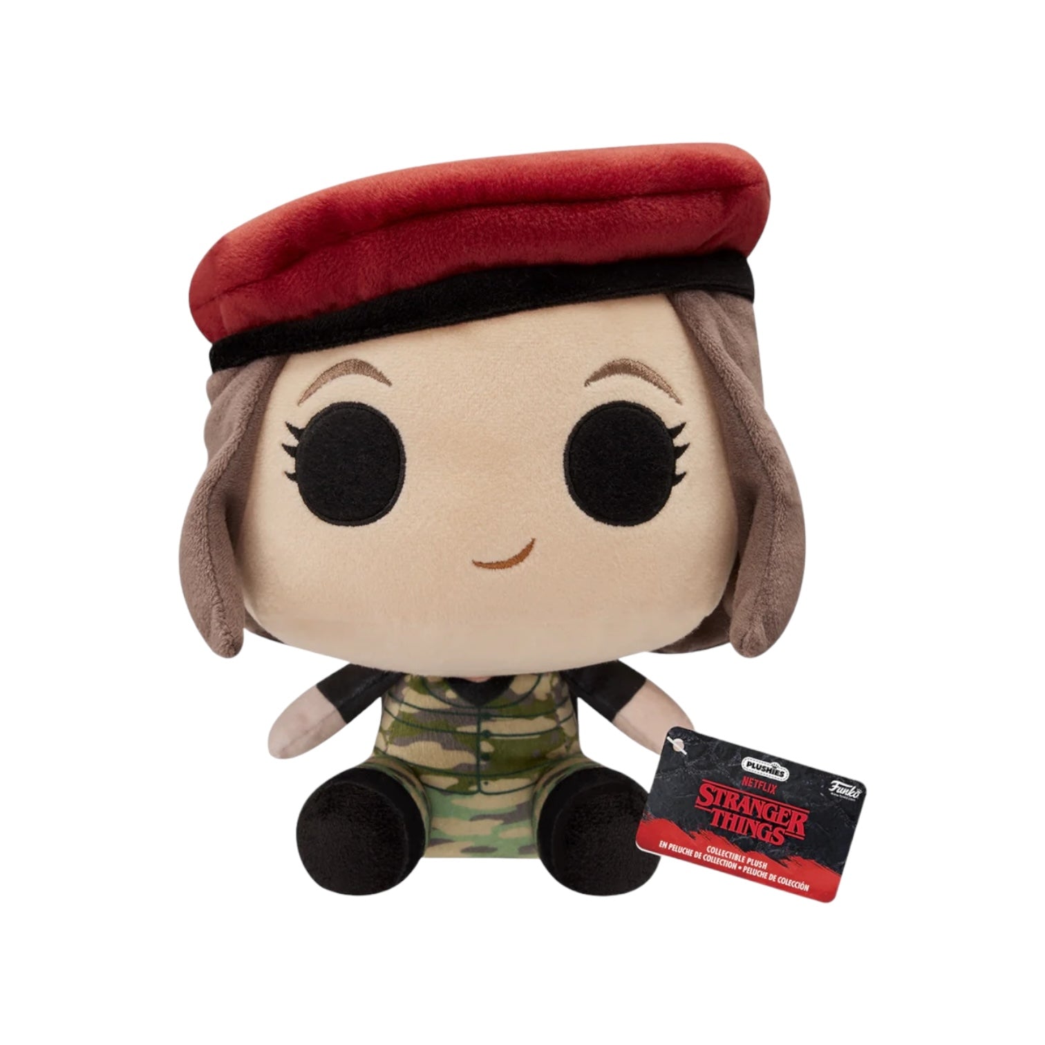 Hunter Steve Funko plush from Stranger Things, showcasing his iconic look and playful demeanor, perfect for fans and collectors.