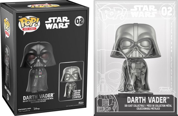 Darth Vader #02 Chase Funo Pop! Die-Cast : Star Wars : Funko Exclusive