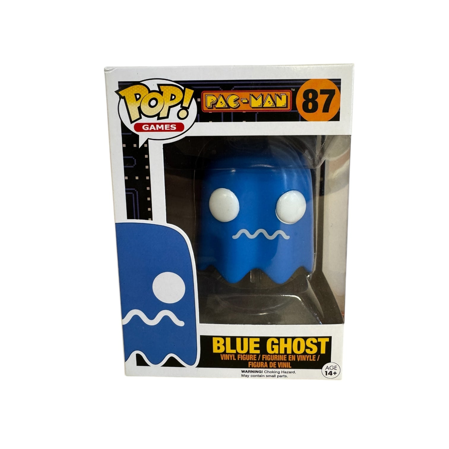 Blue Ghost Funko Pop! #87 Pac-Man - Condition 8.75/10