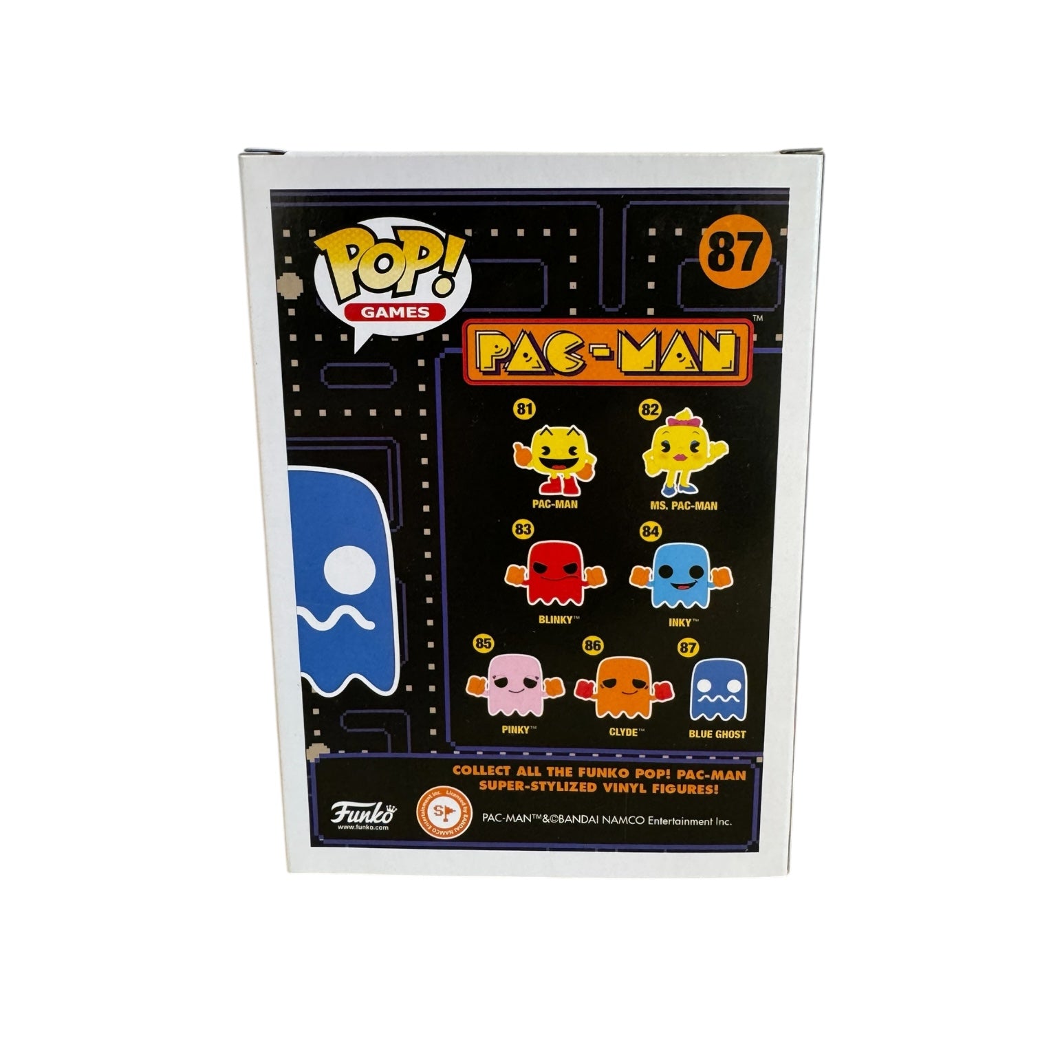 Blue Ghost Funko Pop! #87 Pac-Man - Condition 8.75/10