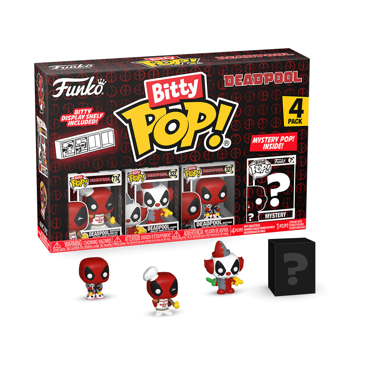 Deadpool Backyard Griller 4 Pack Bitty Funko POP! - Deadpool - Chance Of Chase