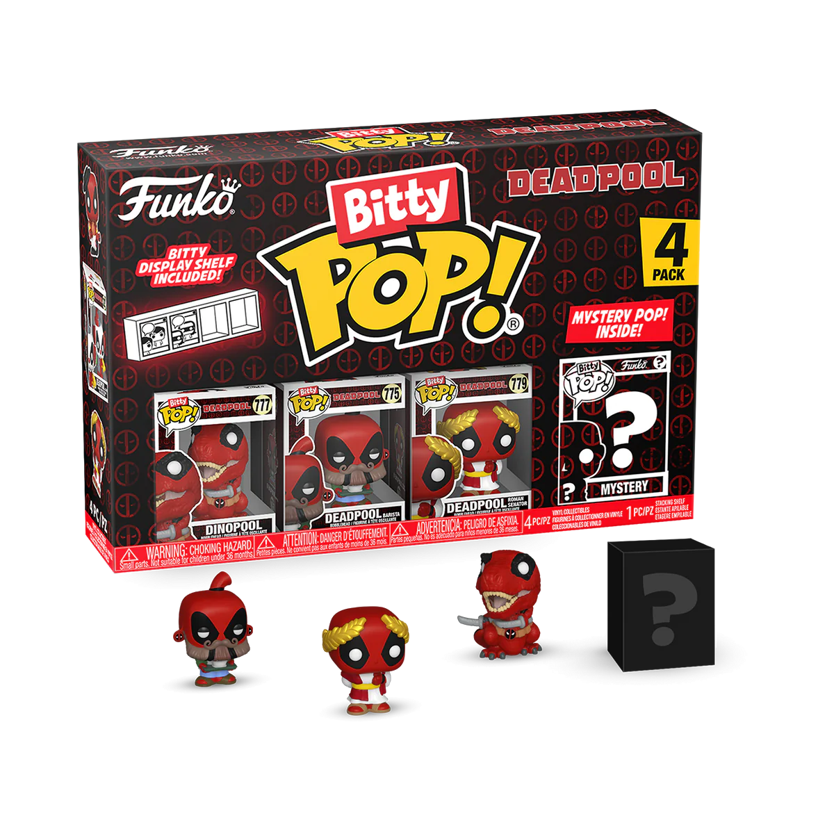 Dinopool 4 Pack Bitty Funko POP! - Deadpool - Chance Of Chase