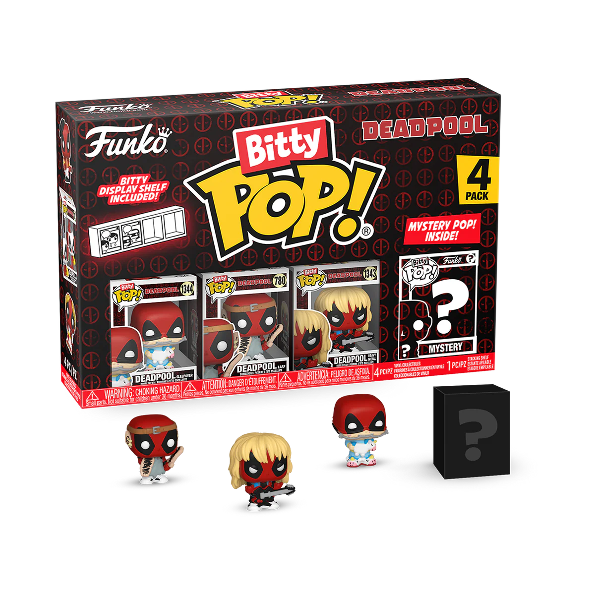 Deadpool Sleepover 4 Pack Bitty Funko POP! - Deadpool - Chance Of Chase