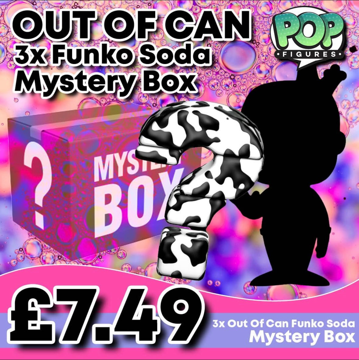 3x Out of Can Mystery Funko Soda Figures