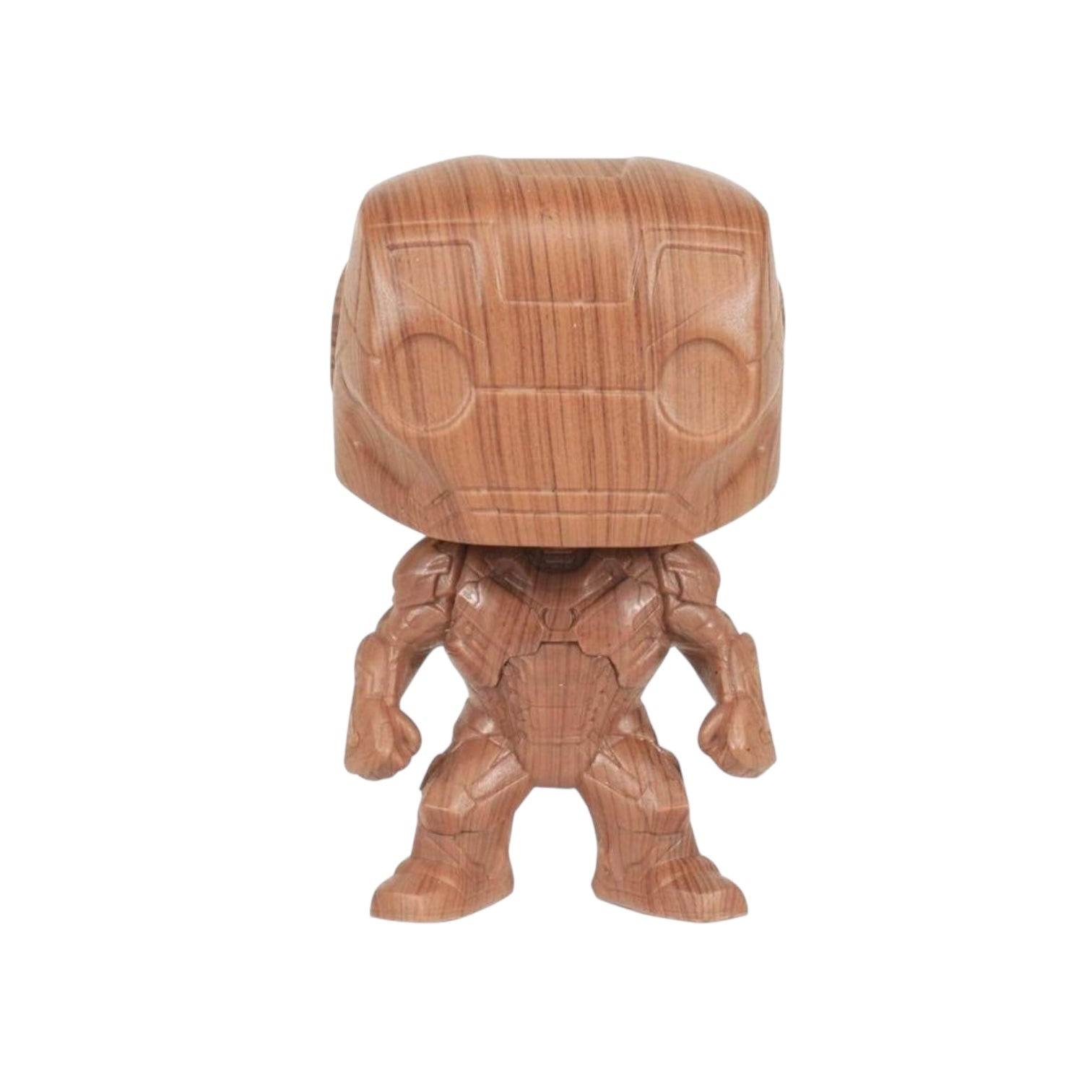 Iron Man Funko Pop with a wood like affect.