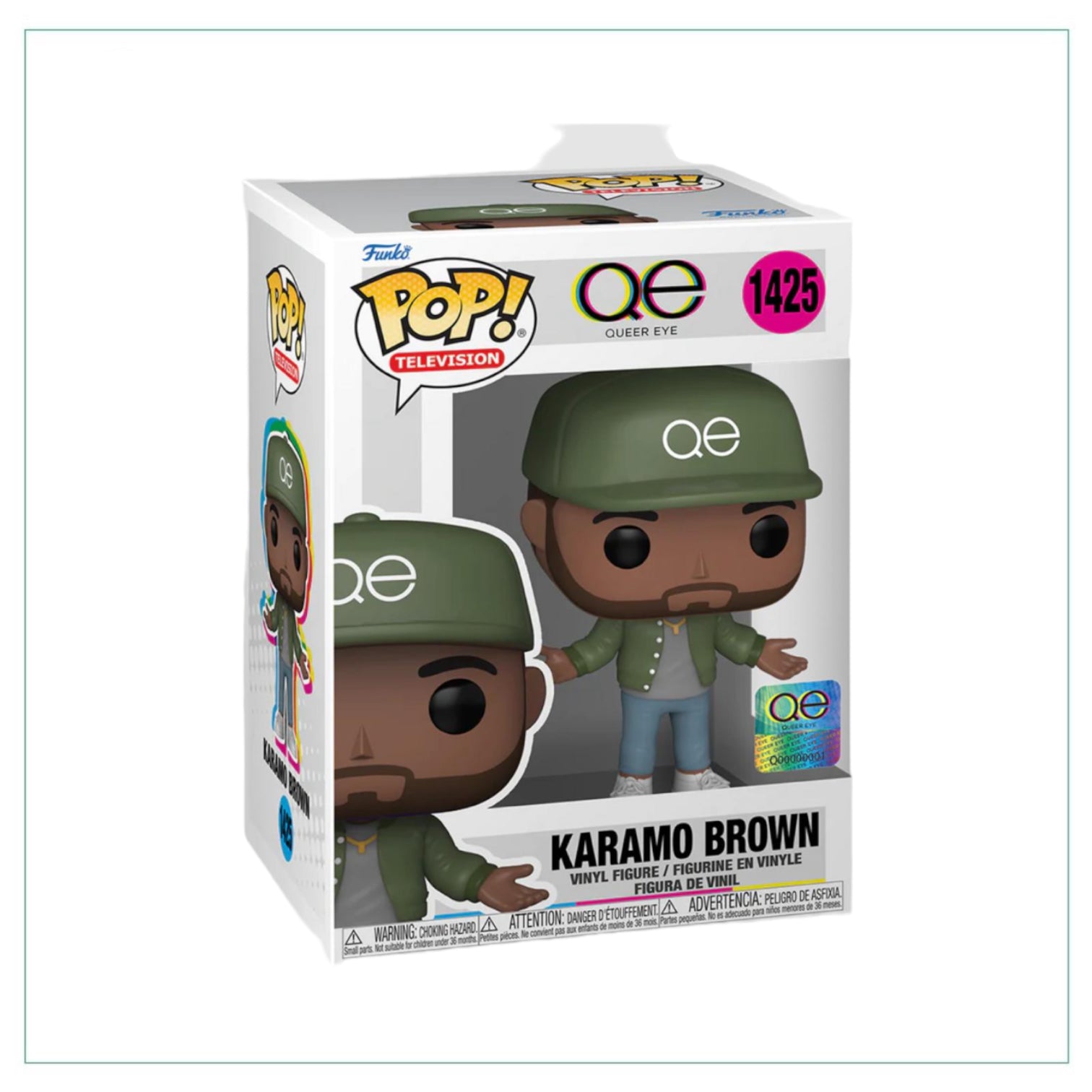 Funko Pop! figure of Karamo Brown from Queer Eye, showcasing his signature style and vibrant personality in collectible form.