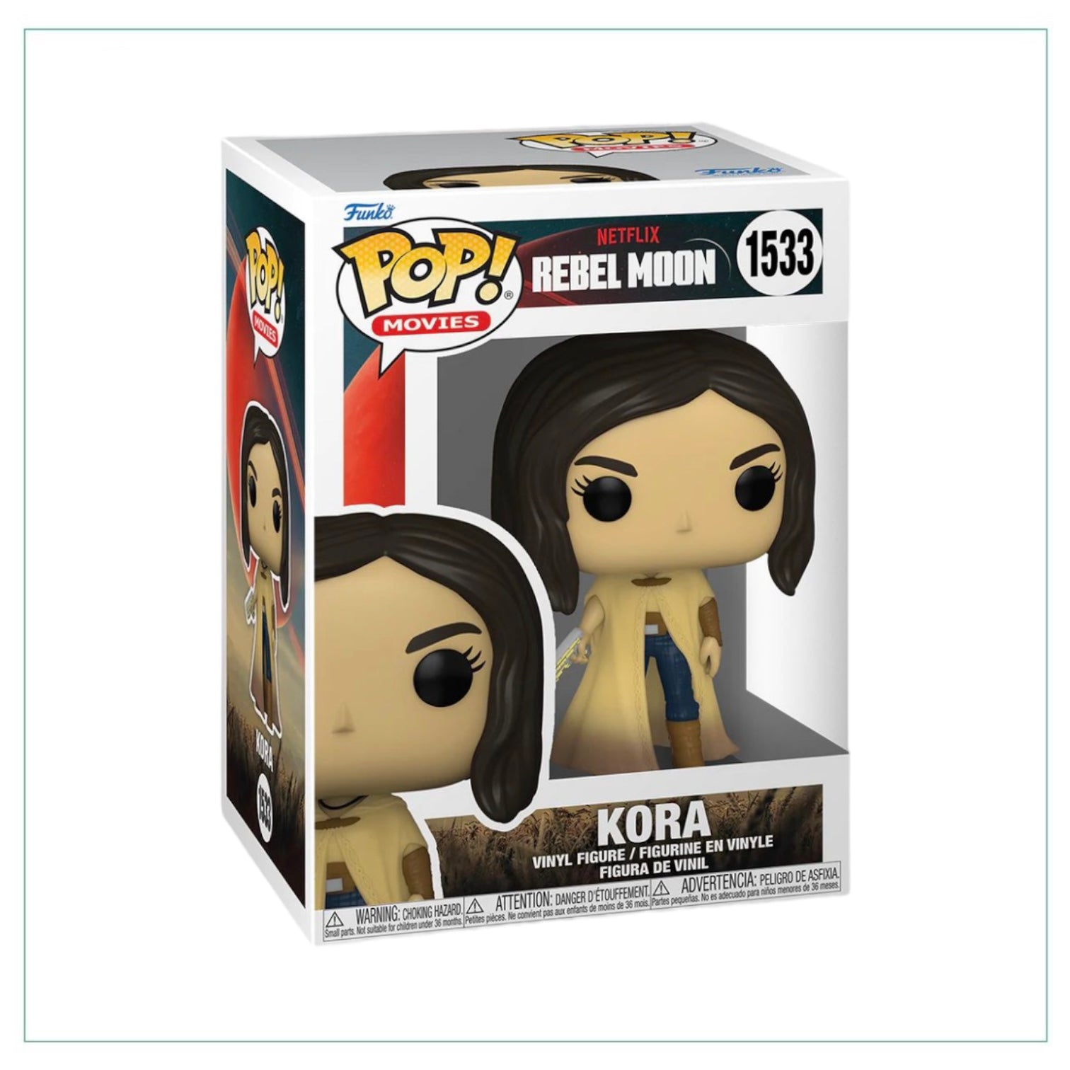 Kora #1533 Funko Pop! from Rebel Moon, featuring a vibrant design with intricate details and a dynamic pose.