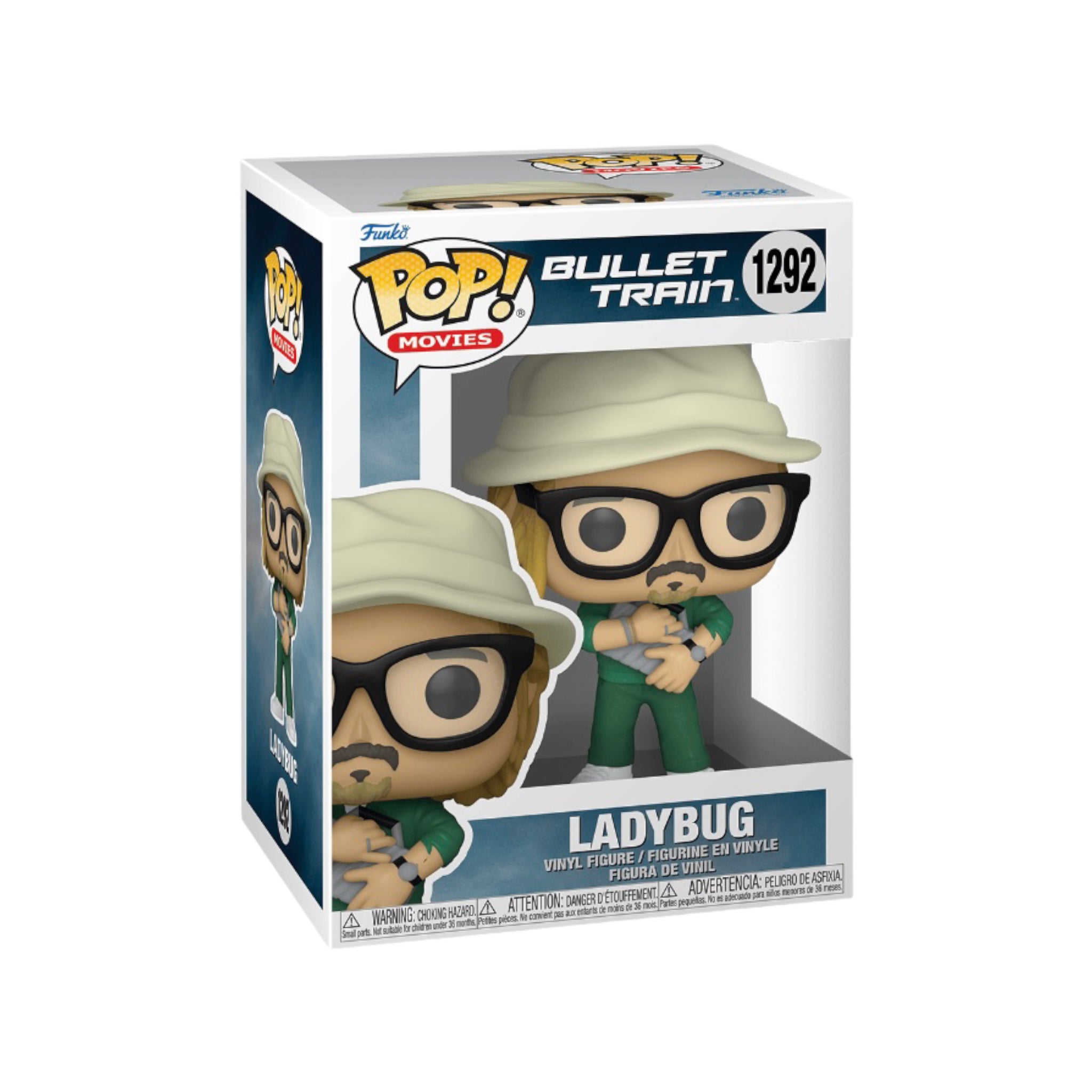 Funko Pop! figure of Ladybug #1292 from Bullet Train, showcasing vibrant colors and intricate details in a collectible design.