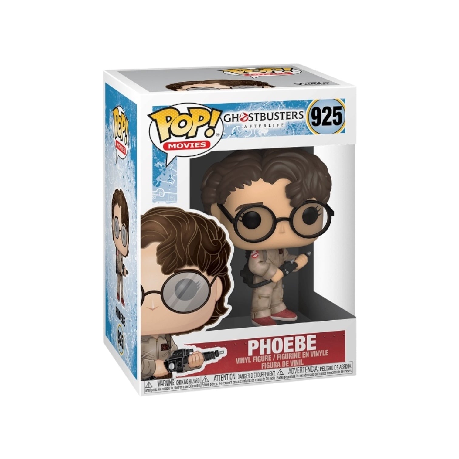 Phoebe #925 Funko Pop! from Ghostbusters: Afterlife, showcasing her adventurous spirit and ghost-hunting accessories.