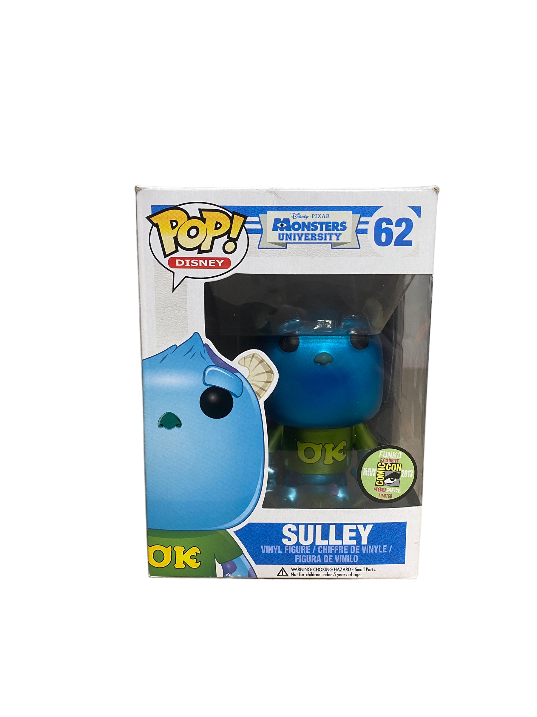 Sulley #62 (Metallic) Funko Pop! - Monsters University - SDCC 2013 Exclusive LE480 Pcs - Condition 6/10